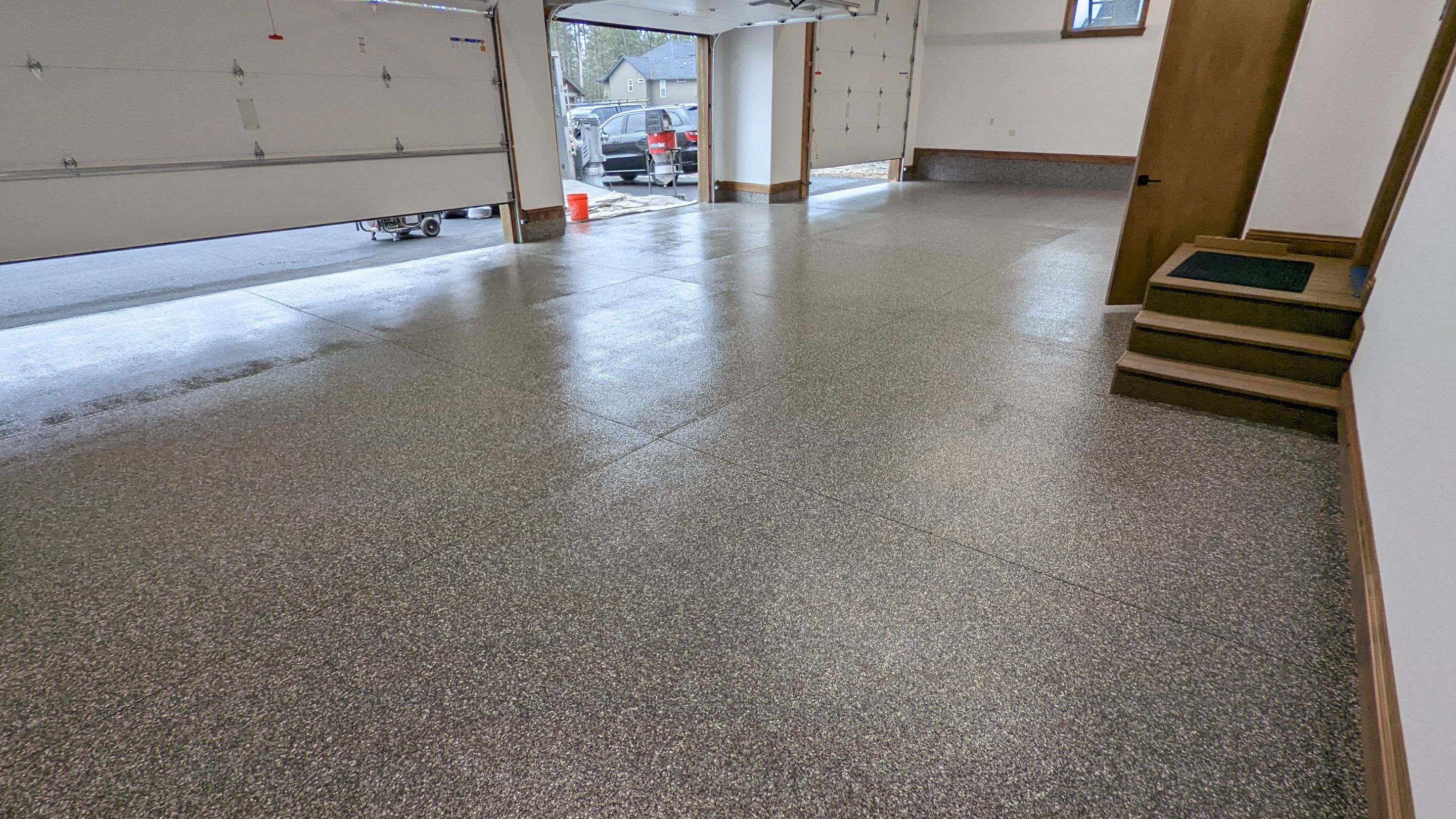 Garage Transformation using Silver Creek and the Penntek Evolution System by Croc Coatings, LLC