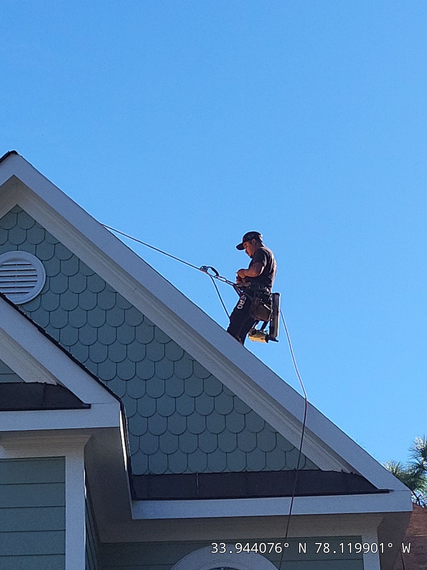 Storm Damage Insurance Claim Roof Replacement in Southport, NC Using CertainTeed by RGR Construction and Roofing, LLC