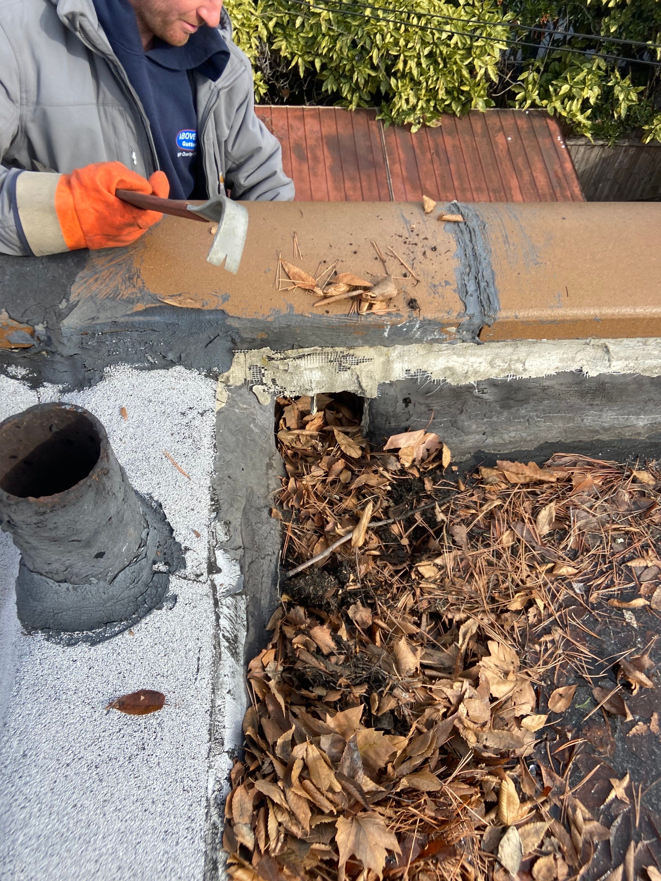 Flat Roof Cleaning Lynbrook NY by Above All Gutters 