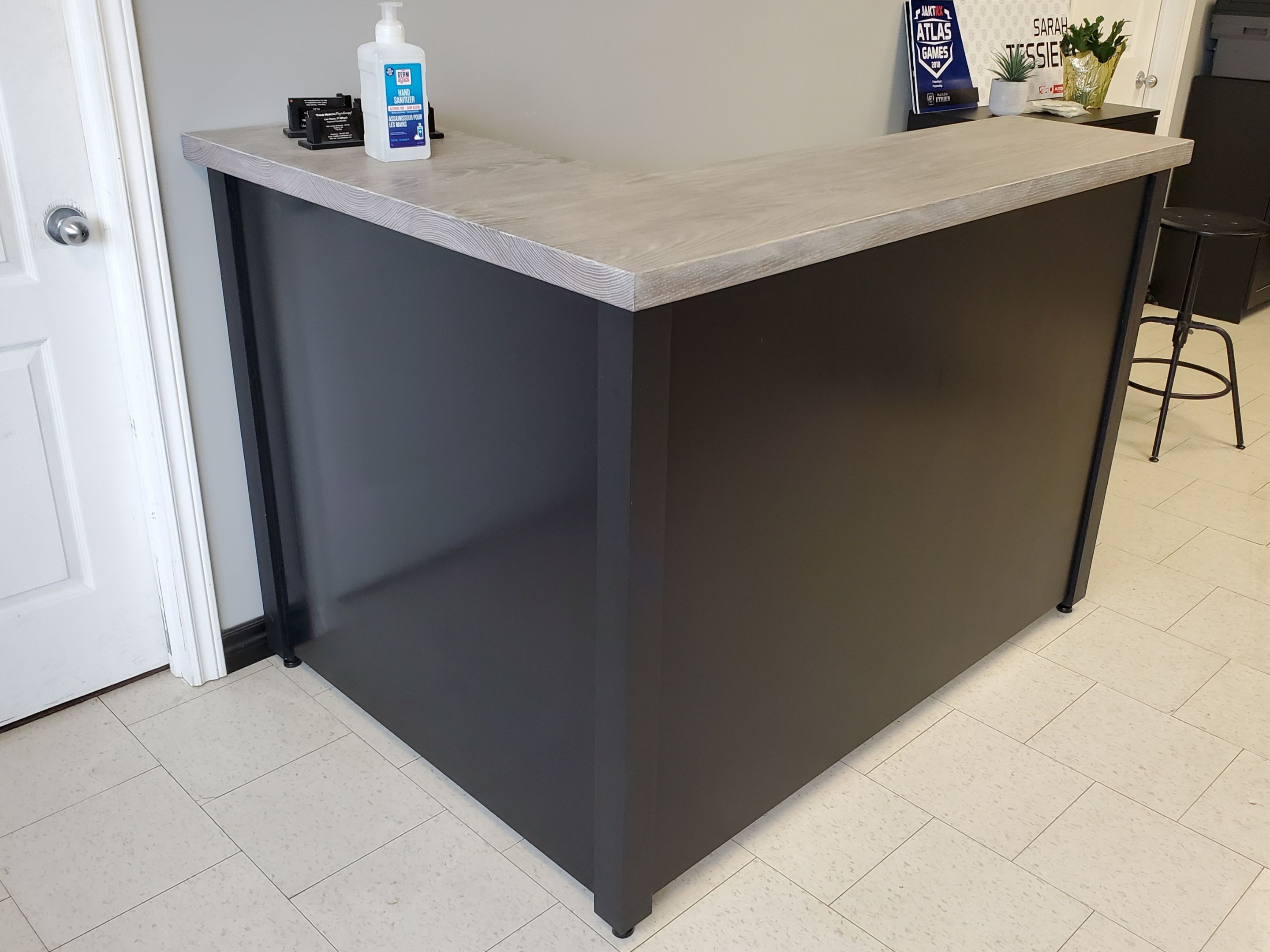 Custom Reception Desk by Impact Construction Sudbury