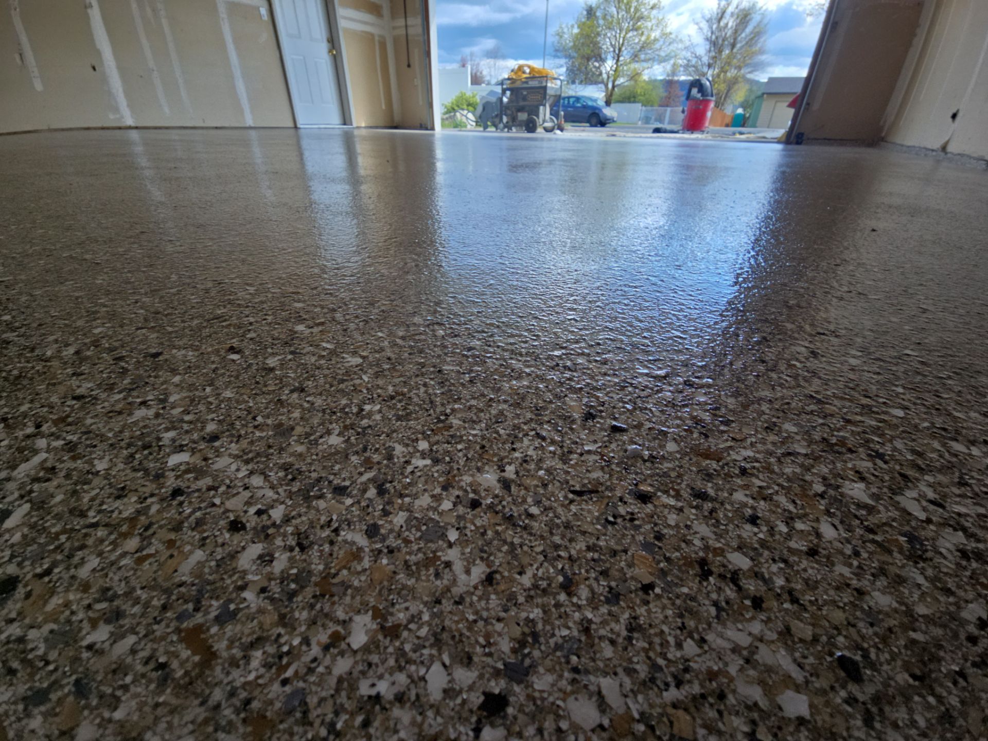 Garage Floor Coating and Crack Repair in Claystone Hybrid by Croc Coatings, LLC