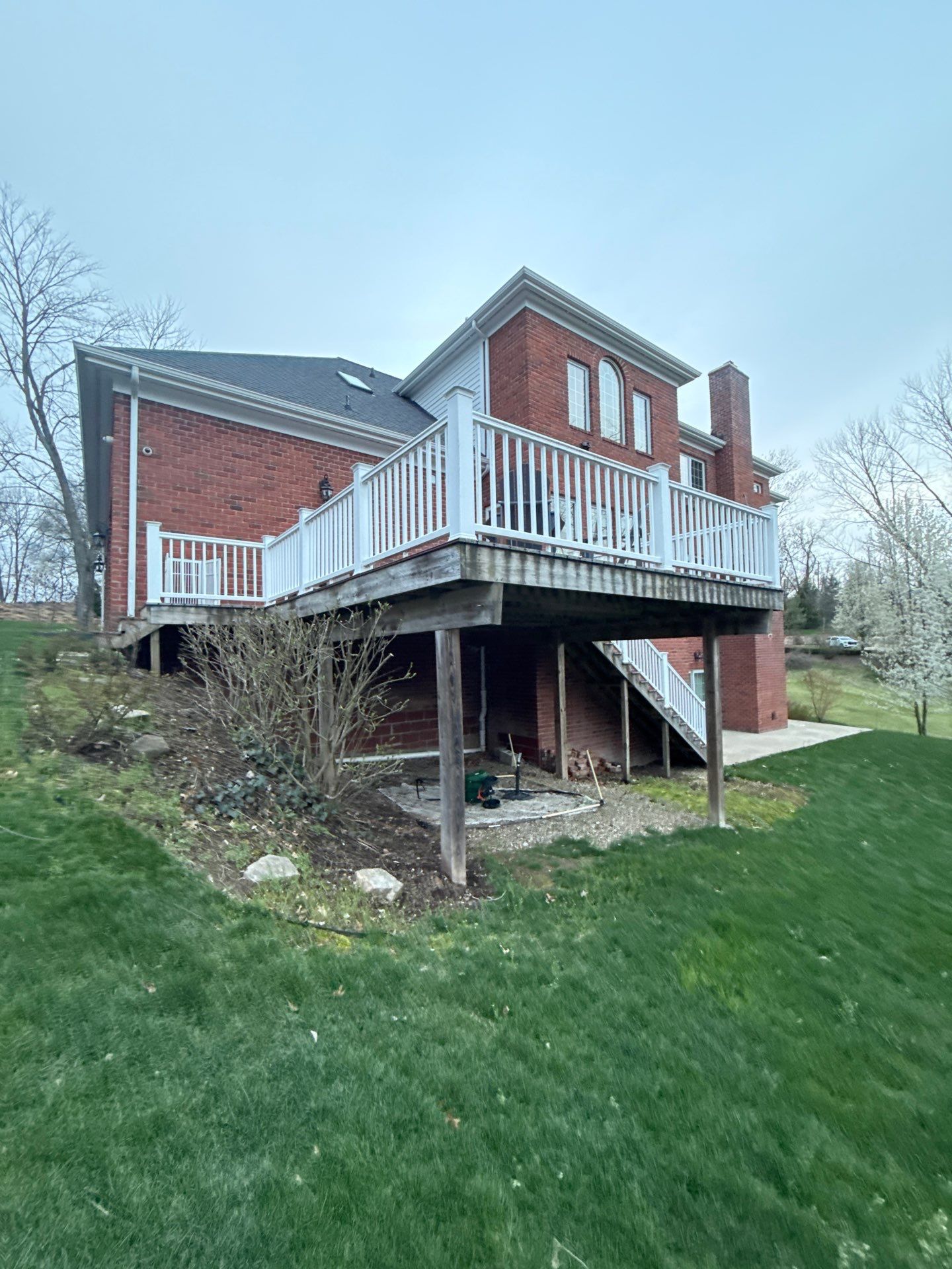 Deck extension  by Cousins Roofing Siding & Decks