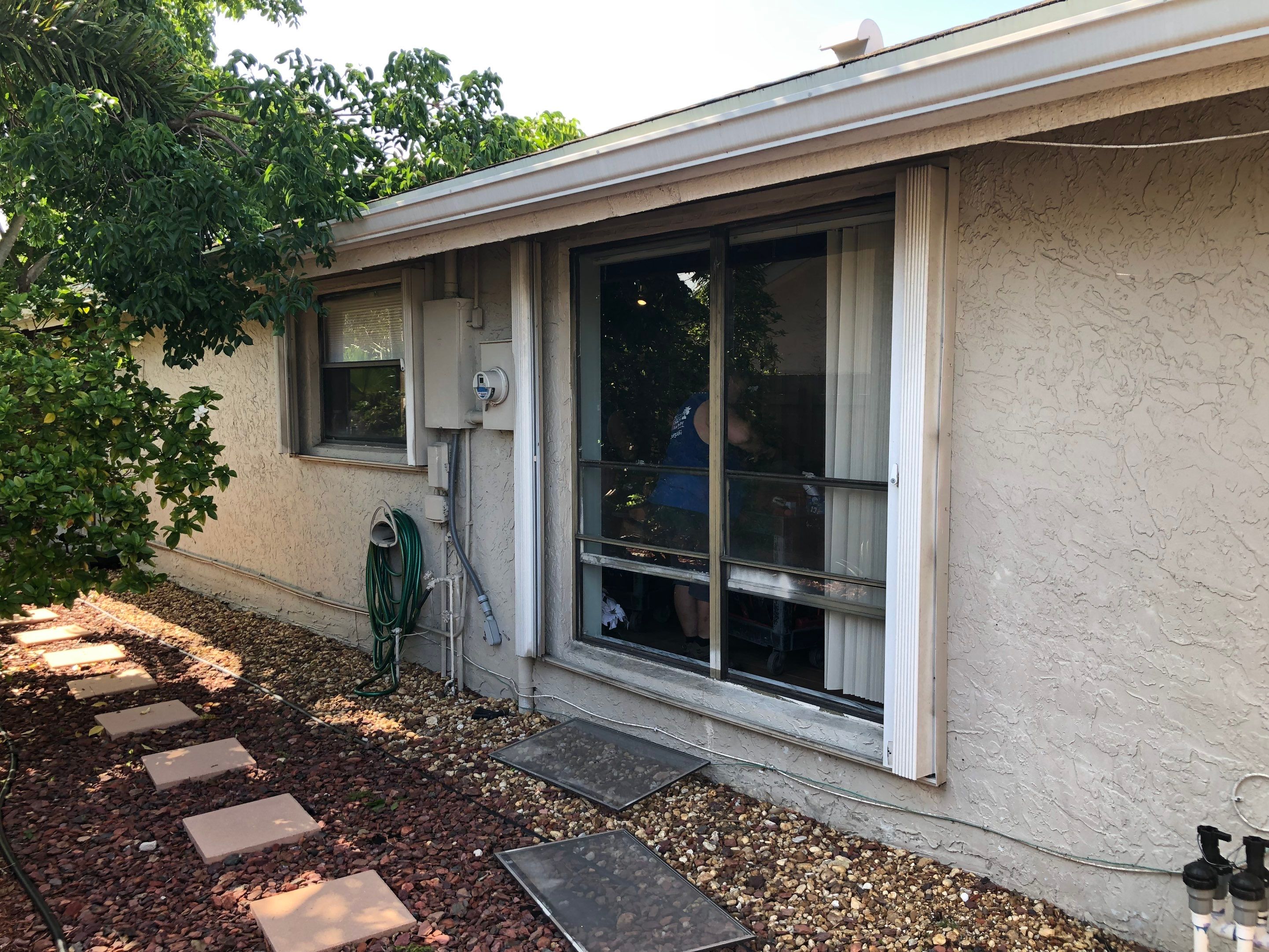 Impact Window Installation & Sliding Glass Door to Window Conversion – Coconut Creek, FL by The Door Doctor of South Florida, Inc.
