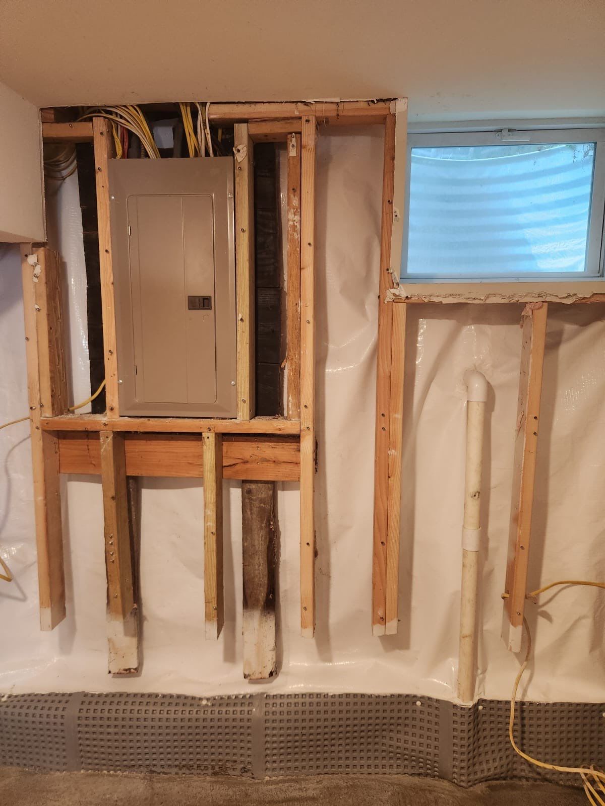 Interior French Drain & Wall Vapor Barrier Boonton NJ by Pure Service Pro, LLC 