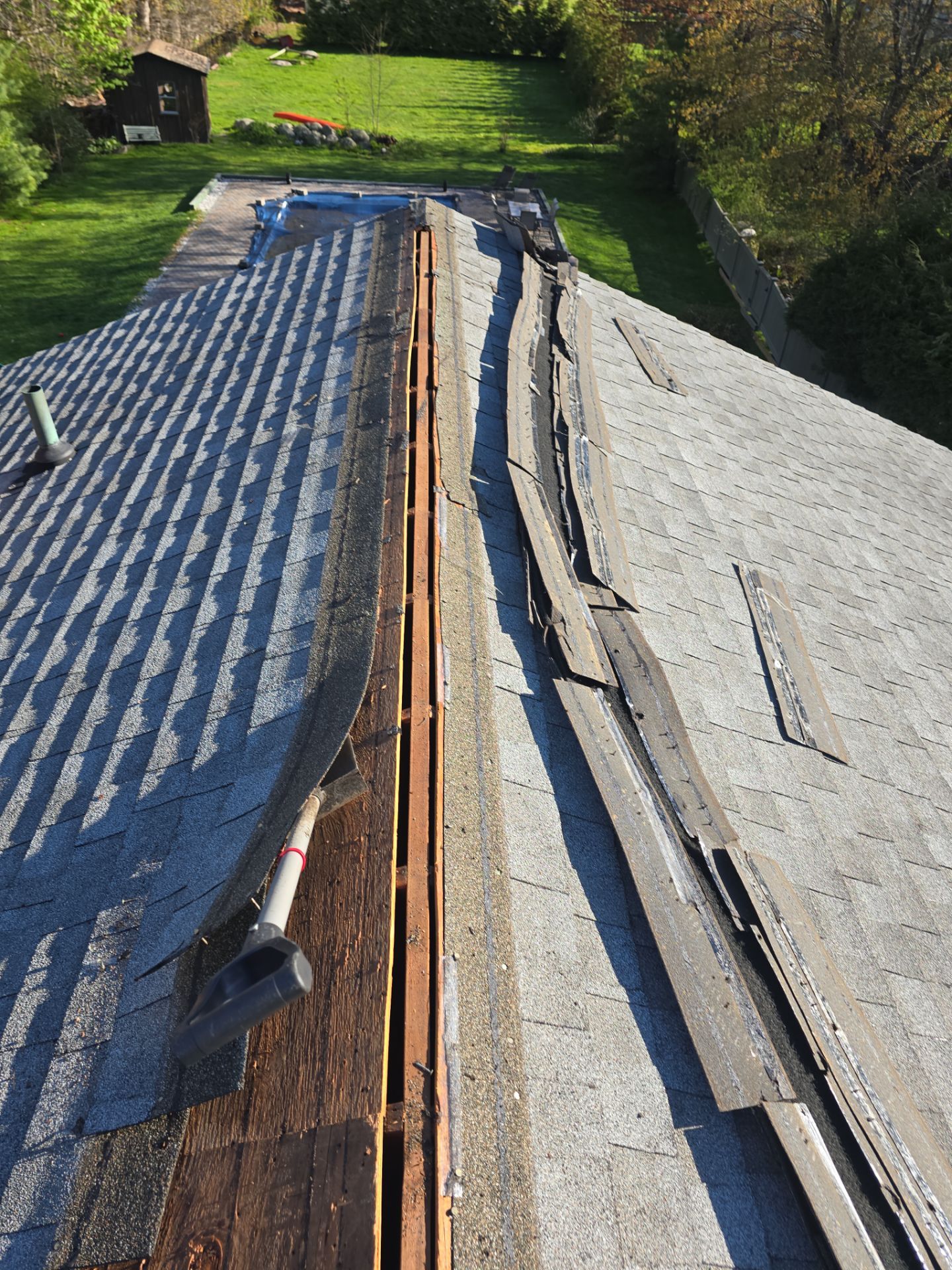 Residential Roof Replacement and Plywood Sheathing Repair in Torrington by A Plus Exterior