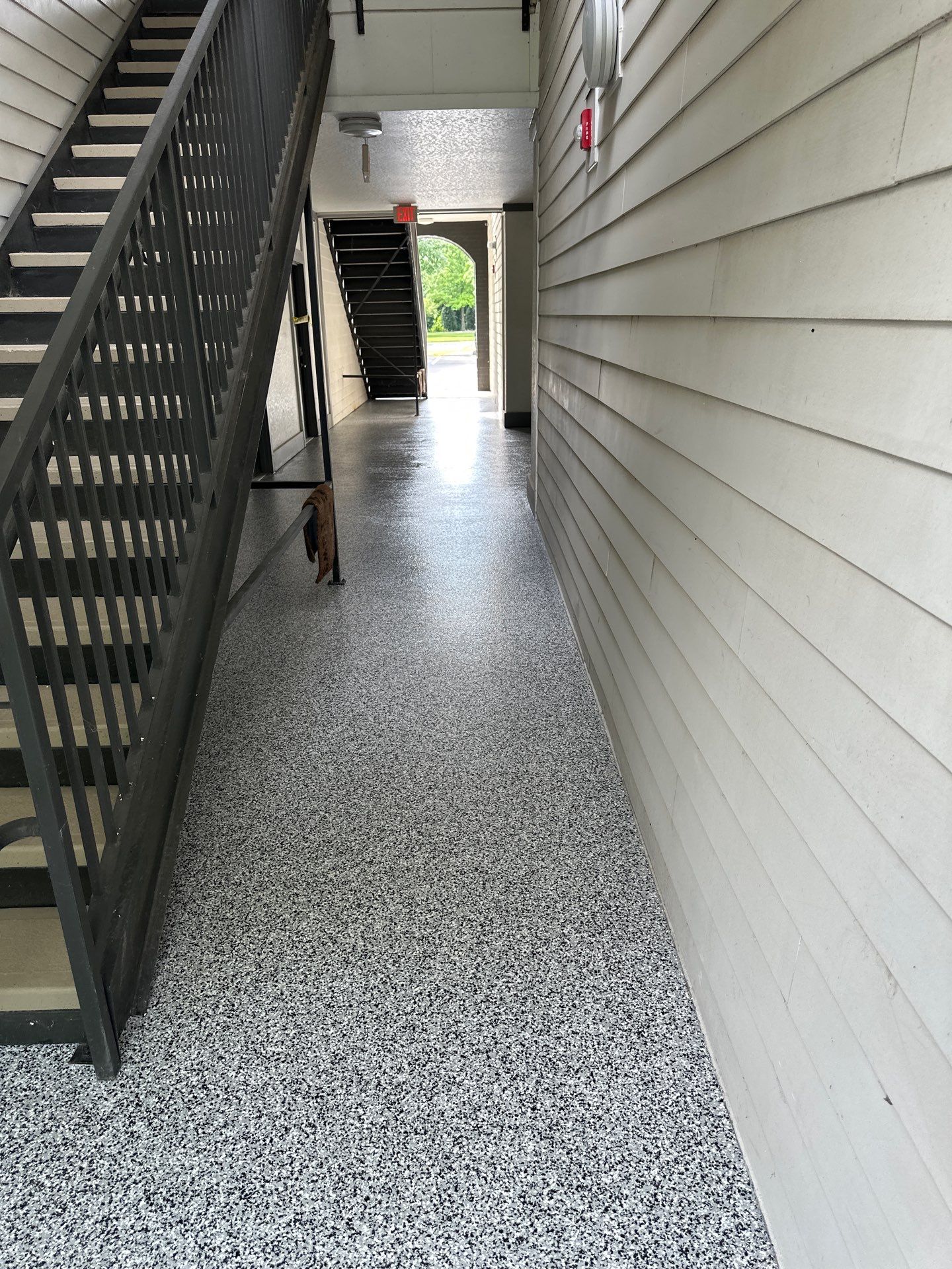 Commercial Floor Coating using Silverton by My Garage Floor Guys