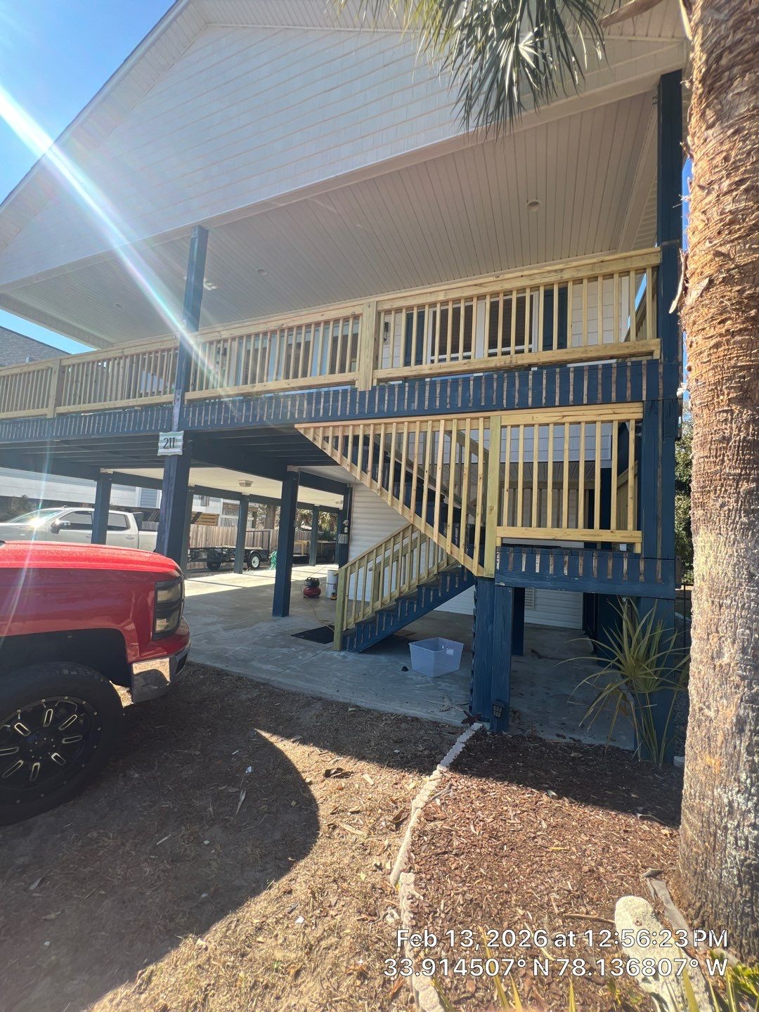 New Handrails & Stair Railings Installation – Oak Island, NC by RGR Construction and Roofing, LLC