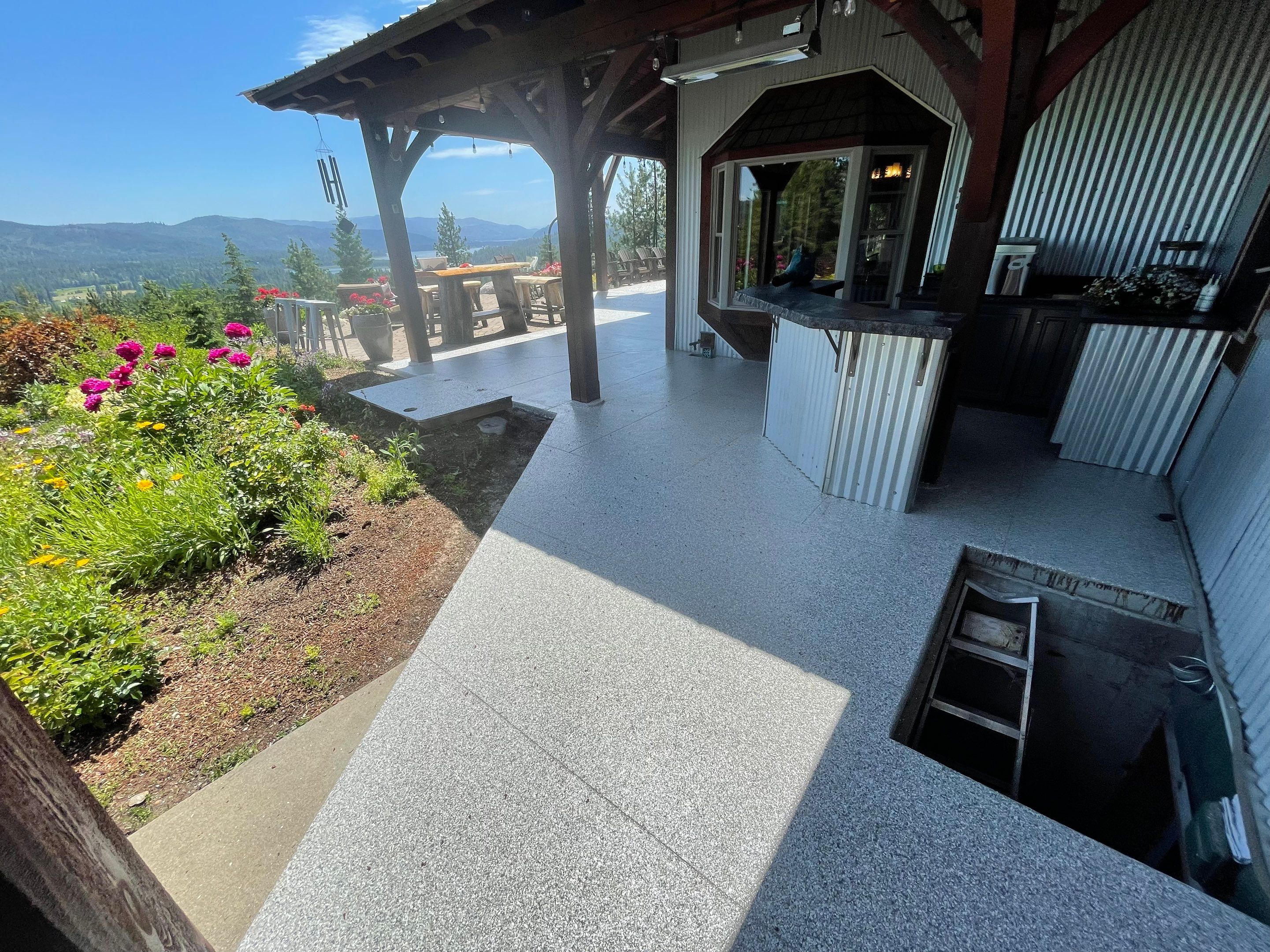 Patio Transformation using Mt Everest by Croc Coatings, LLC