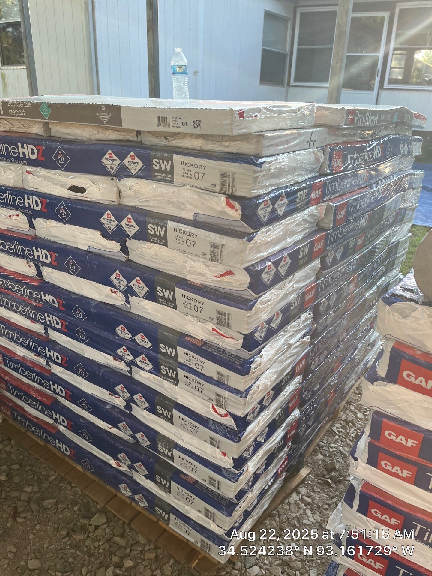 GAF Timberline HDZ Roof Replacement and Decking Repair in Hot Springs by Temple Roofing and Exteriors