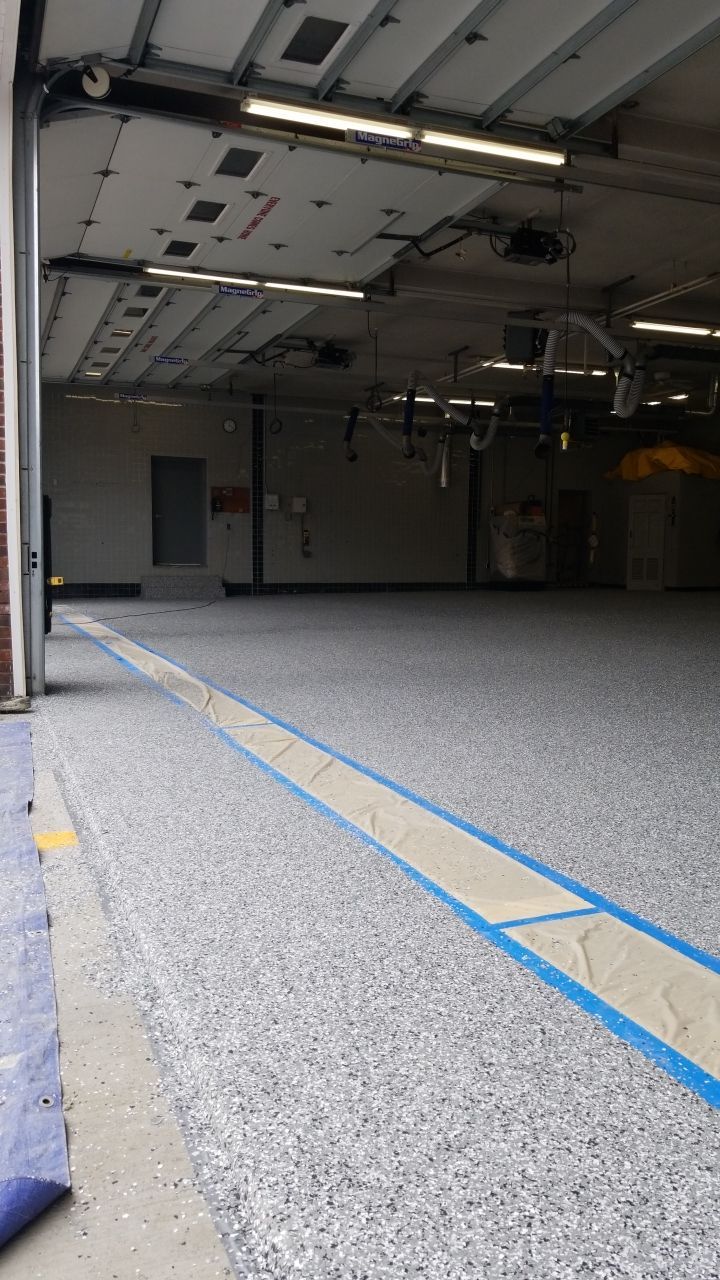 Dover Firehouse with their new Smoke Floor! by Spectrum Painting, LLC