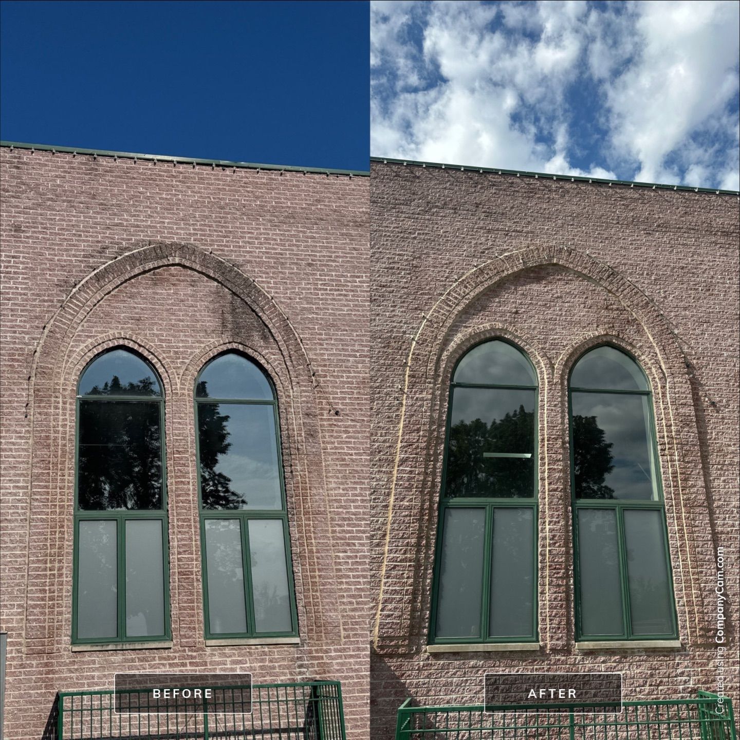 Commercial Exterior Building Wash  by Simmons Power & Soft Washing