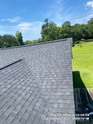 Fortified Roof Replacement in Sneads Ferry, NC using Certainteed Landmark Max Def Charcoal Black