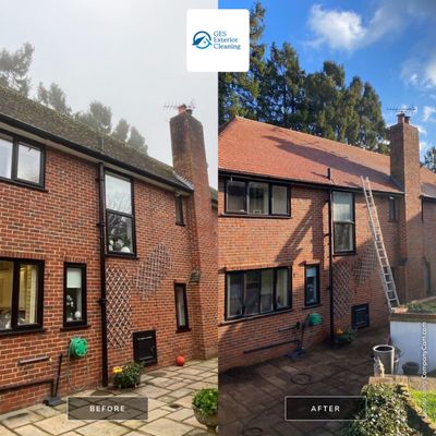 Roof Clean  - Moss Removal - Gutter Clean using Honda 15lpm Low Pressure Washing Machine
