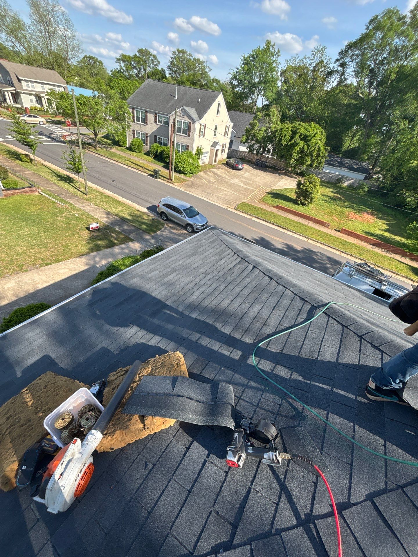 Residential Architectural Shingle Roof Installation and Decking Repair in Greenville by Roofers LLC