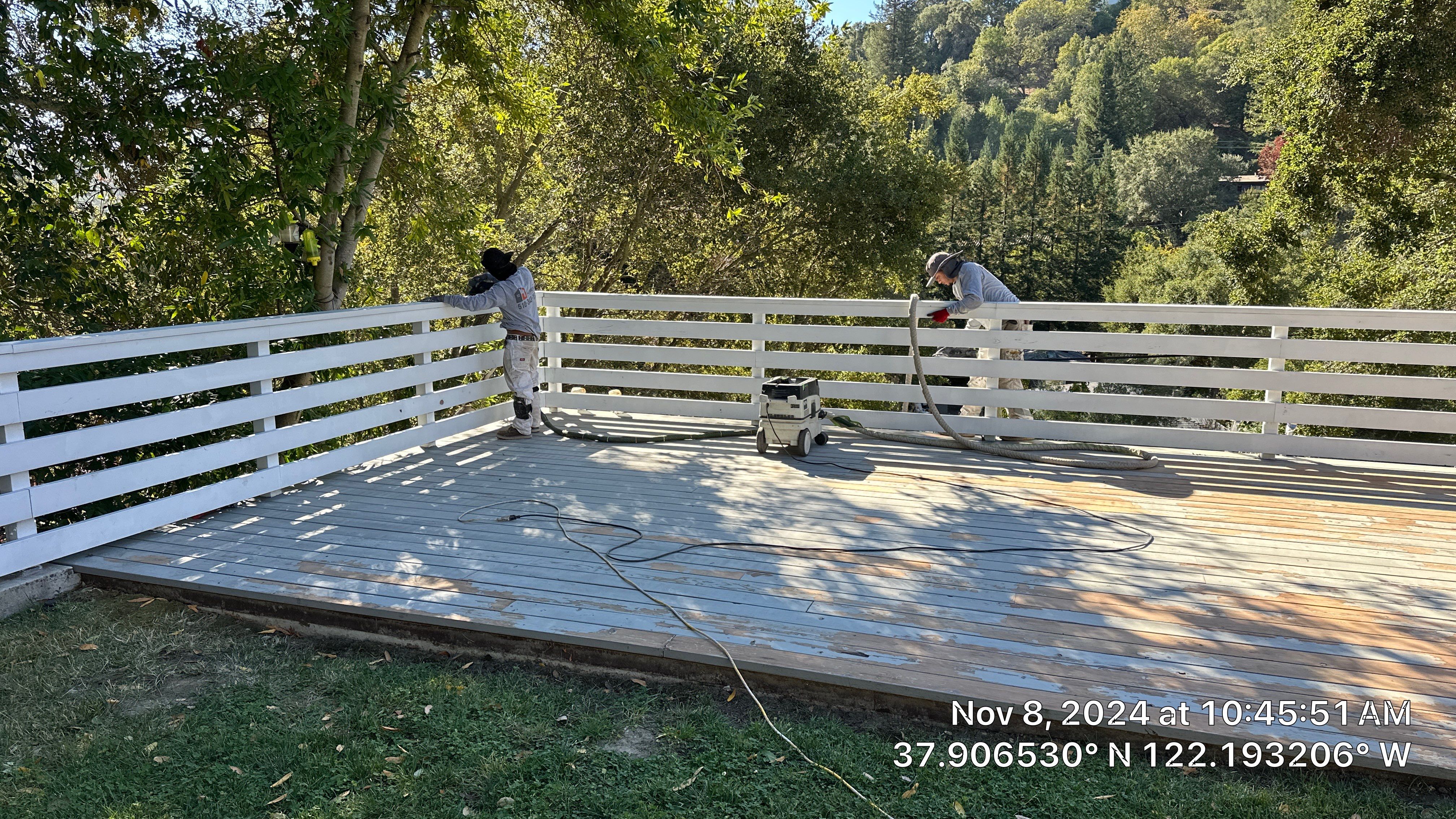 Deck Repaint using Sherwin-Williams by Herrera’s Bay Area Painting inc.