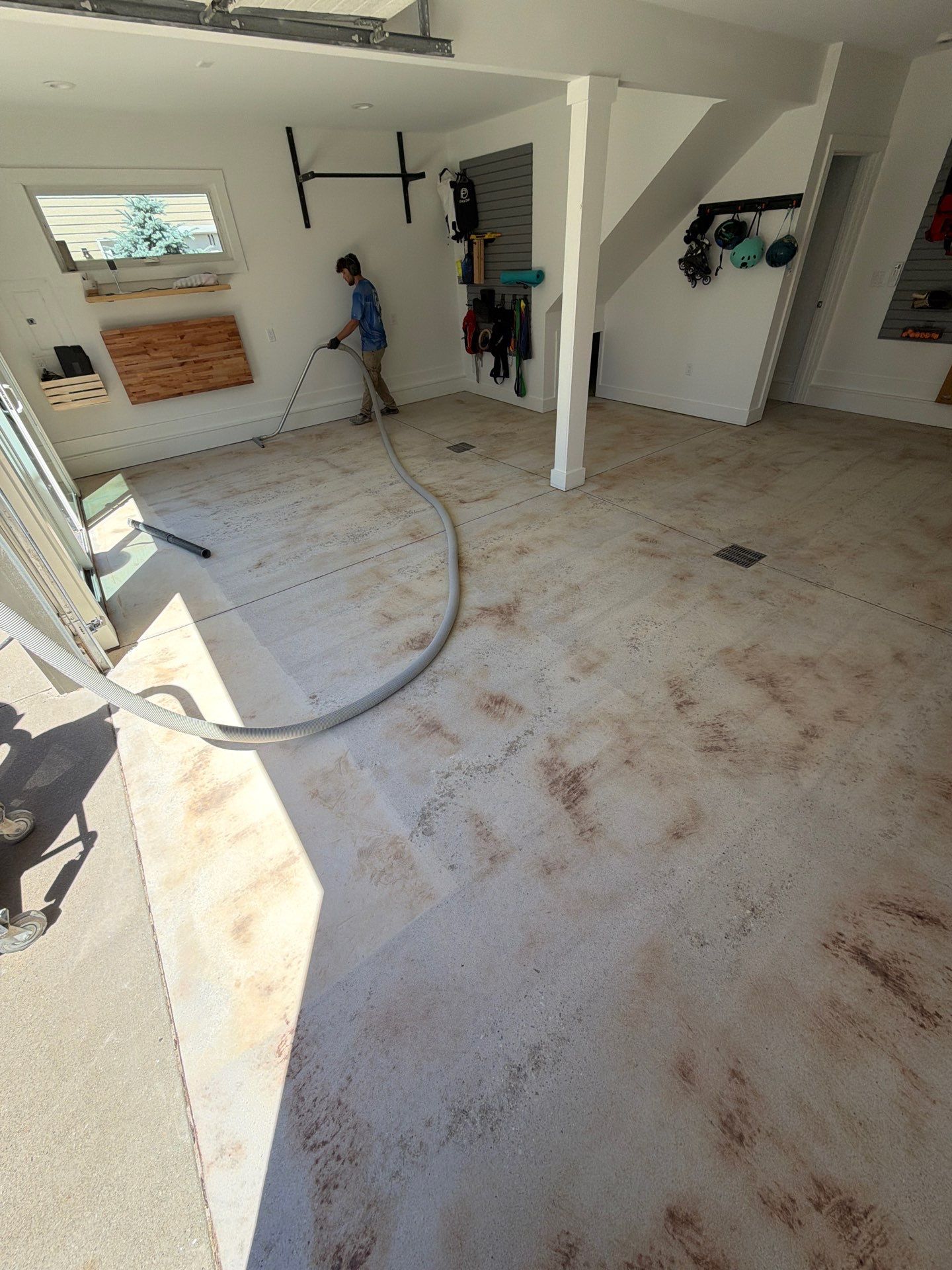 Custom Epoxy Flake Floor Coating for Spring Lake Garage by Gordon Painting