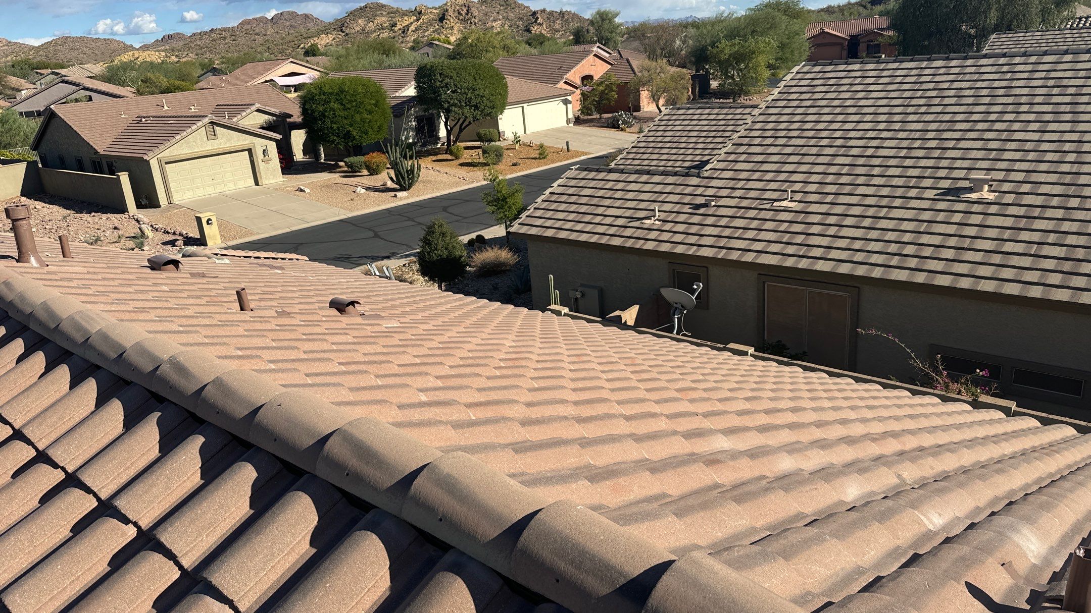 Residential Roofing Installation using Clay Tile by Weather-Tite Exteriors LLC