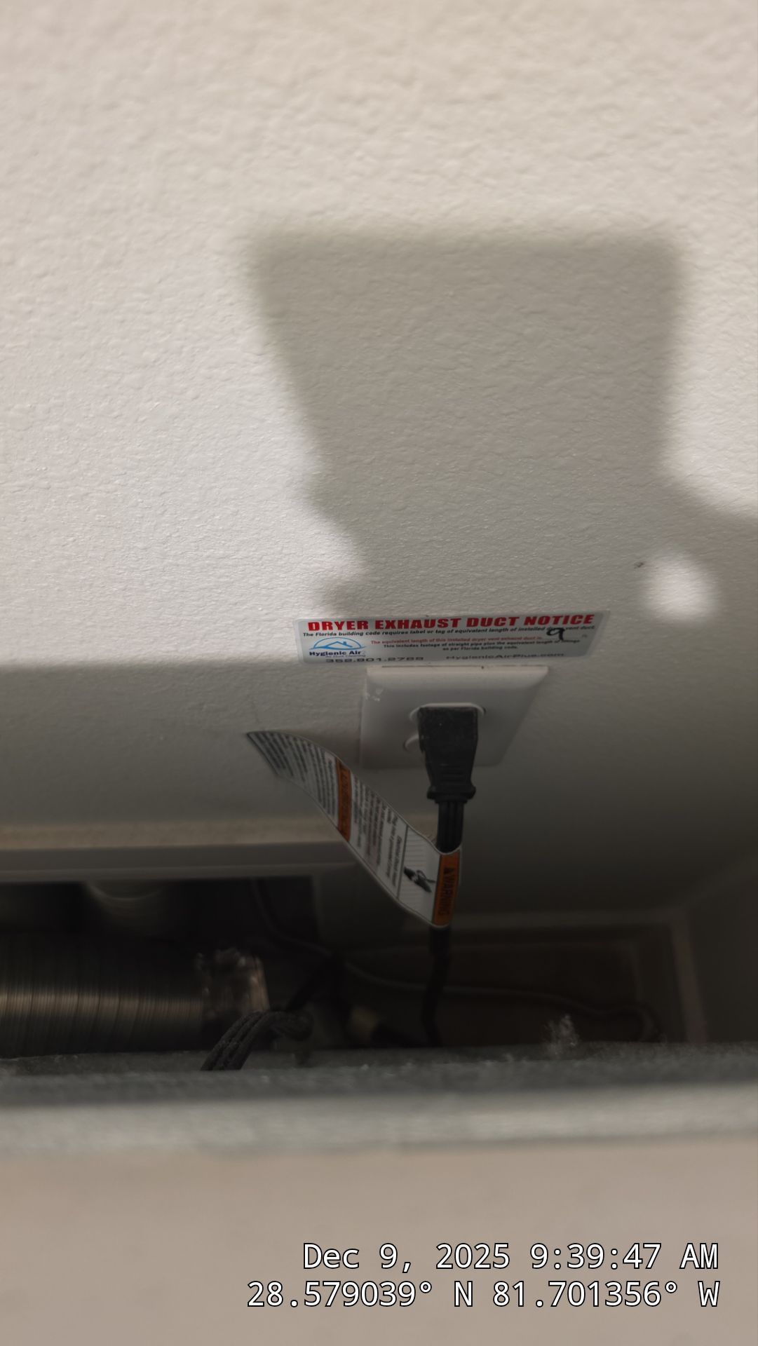 Dryer Vent Cleaning in Montverde by Hygienic Air, Inc