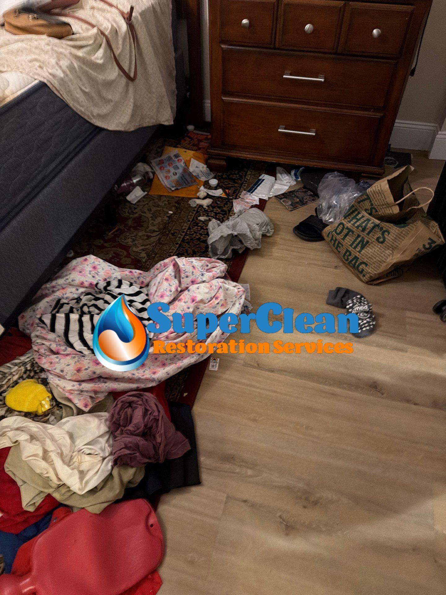Water Damage Restoration and Floor Drying in Fort Lauderdale Unit by SuperClean