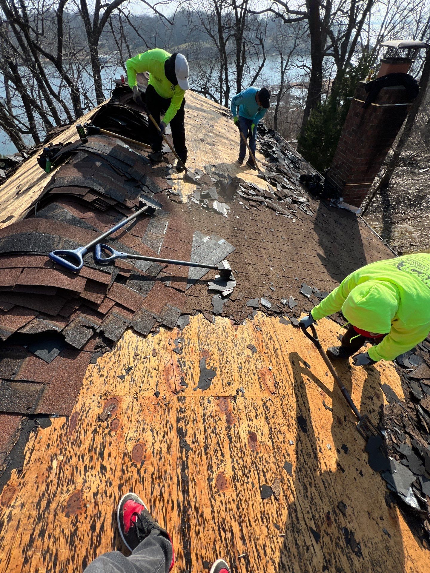 Roof replacement by In & Out Construction & Remodeling, LLC