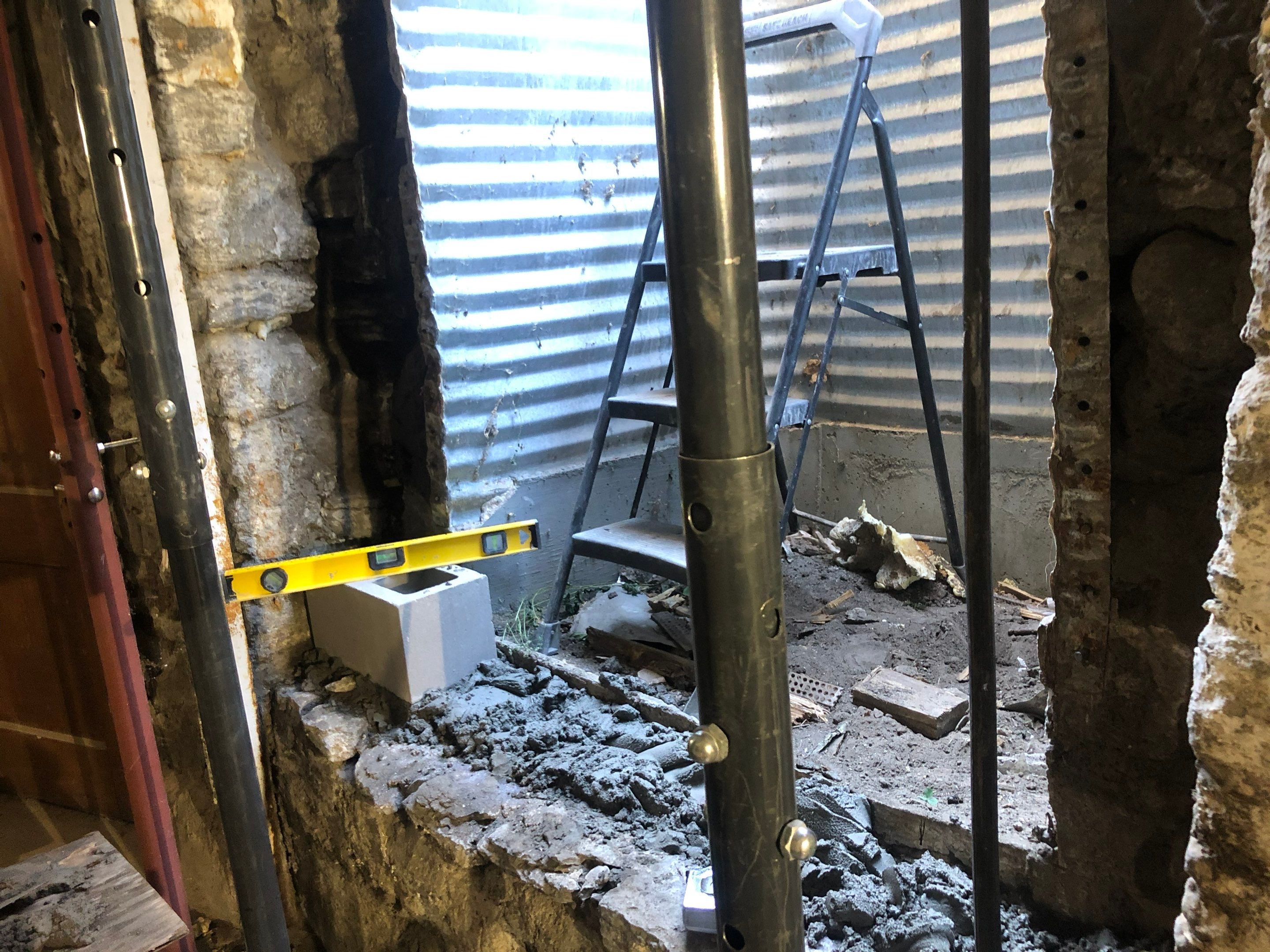Building a new wall in NE!! by Waterproofing Northeast