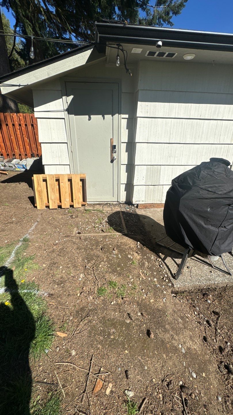 John | Concrete Backyard Walkway by Jireh Asphalt & Concrete Inc 