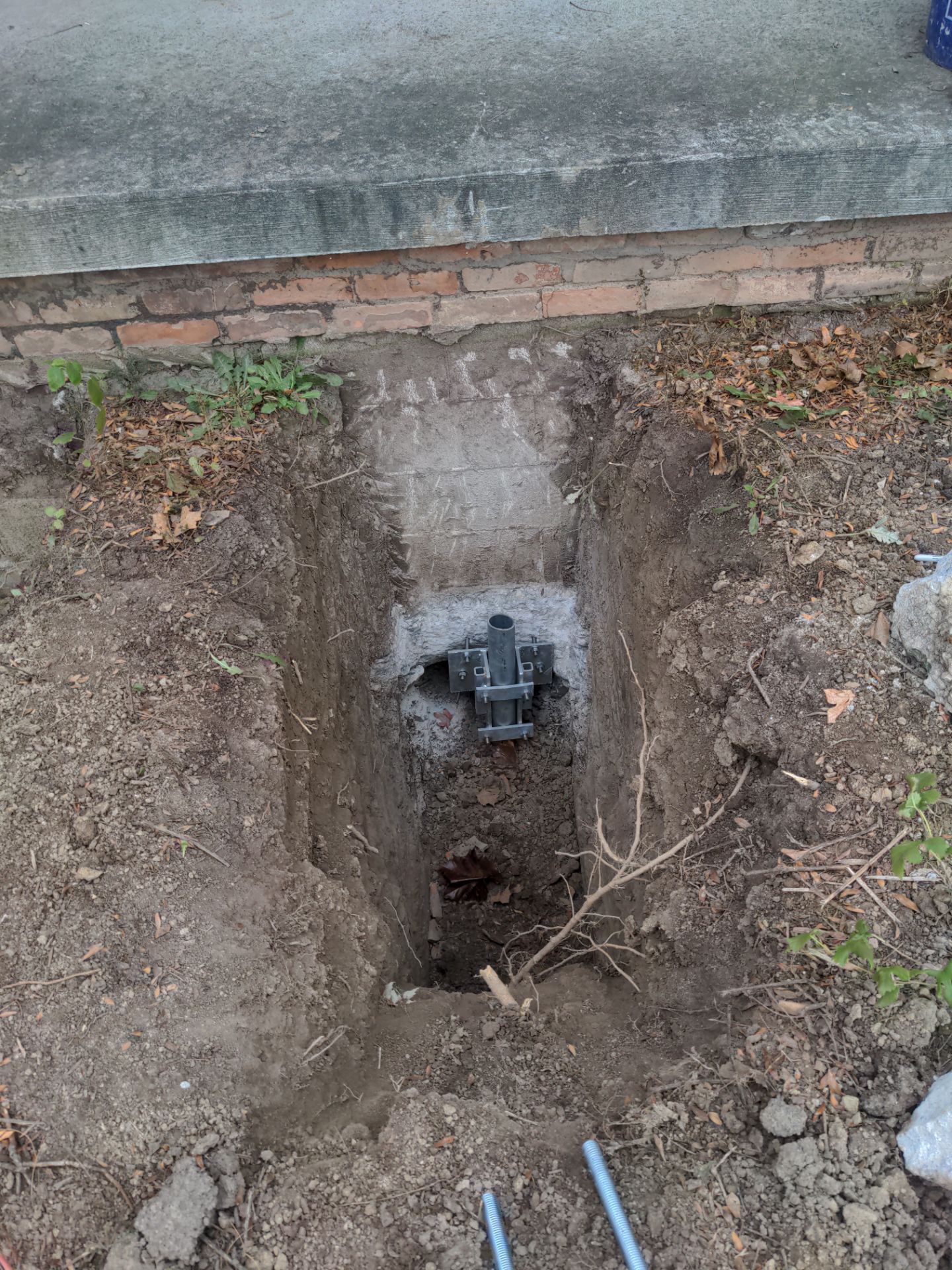 Helical Piers and Pillar Lift using Helical Foundation Footings by Toledo Basement Repair