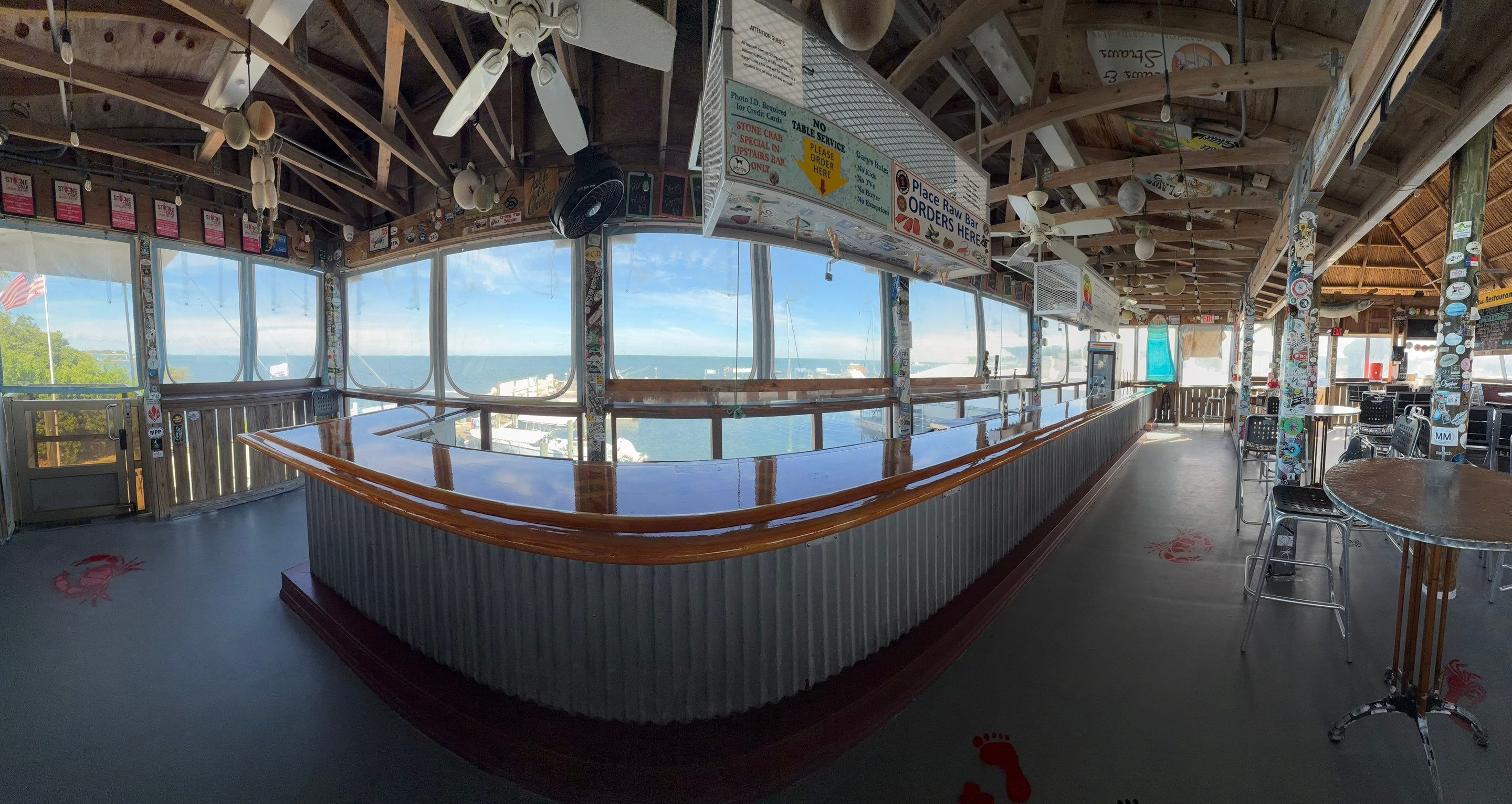 LOCAL FAMOUS FL KEYS BAR REFINISH by Tropical Epoxy Coatings & Creations LLC 