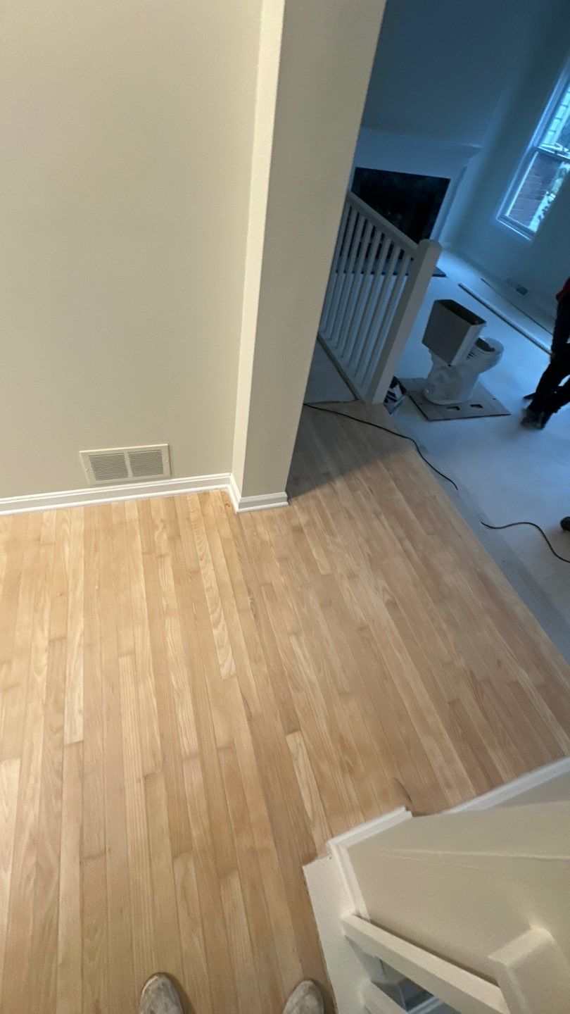 Hardwood Refinishing Project in Canonsburg by Floors in a Day, Inc