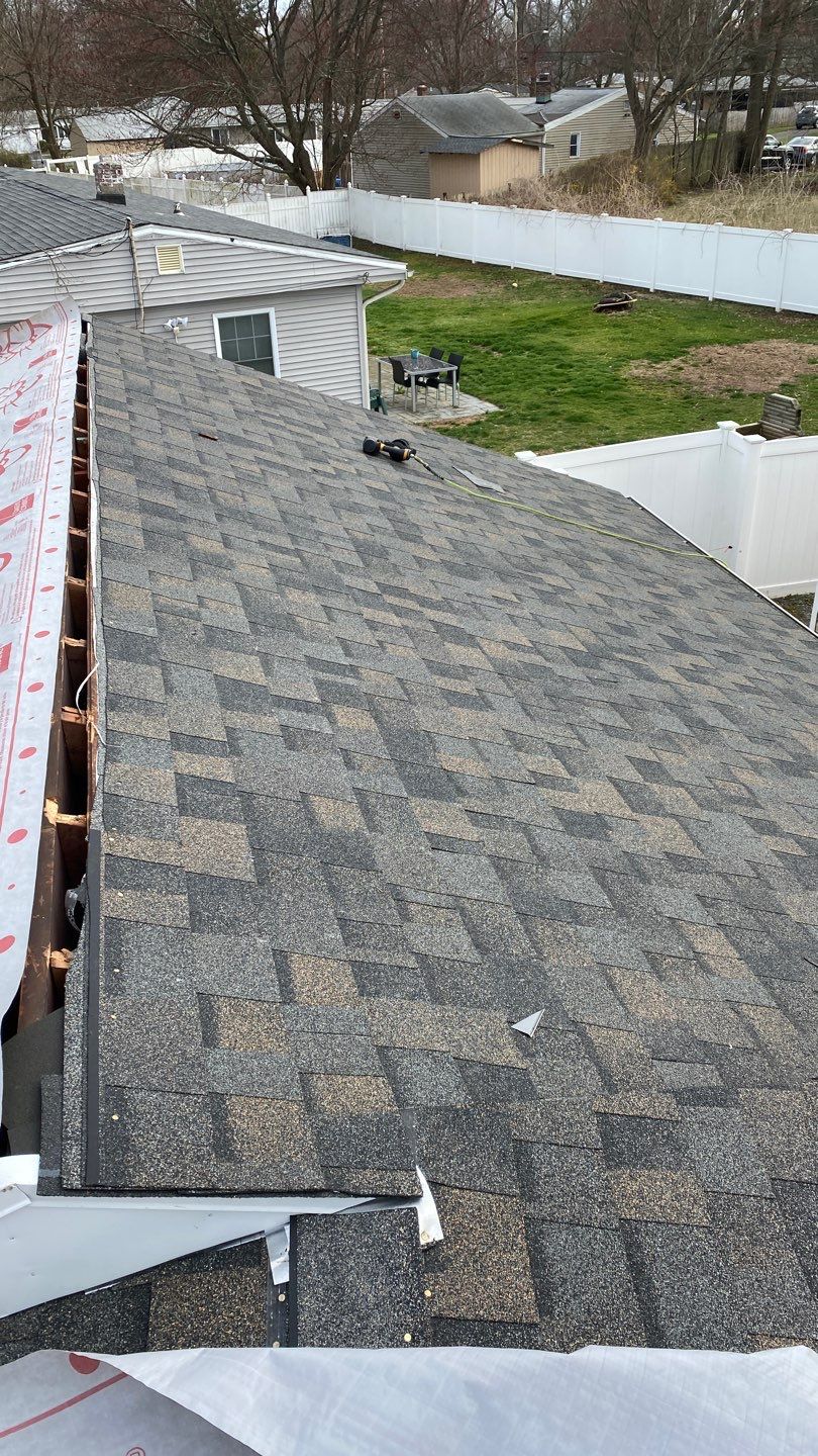 Residential Roofing Installation using Owens Corning TruDefinition Peppercorn  by A Plus Exterior