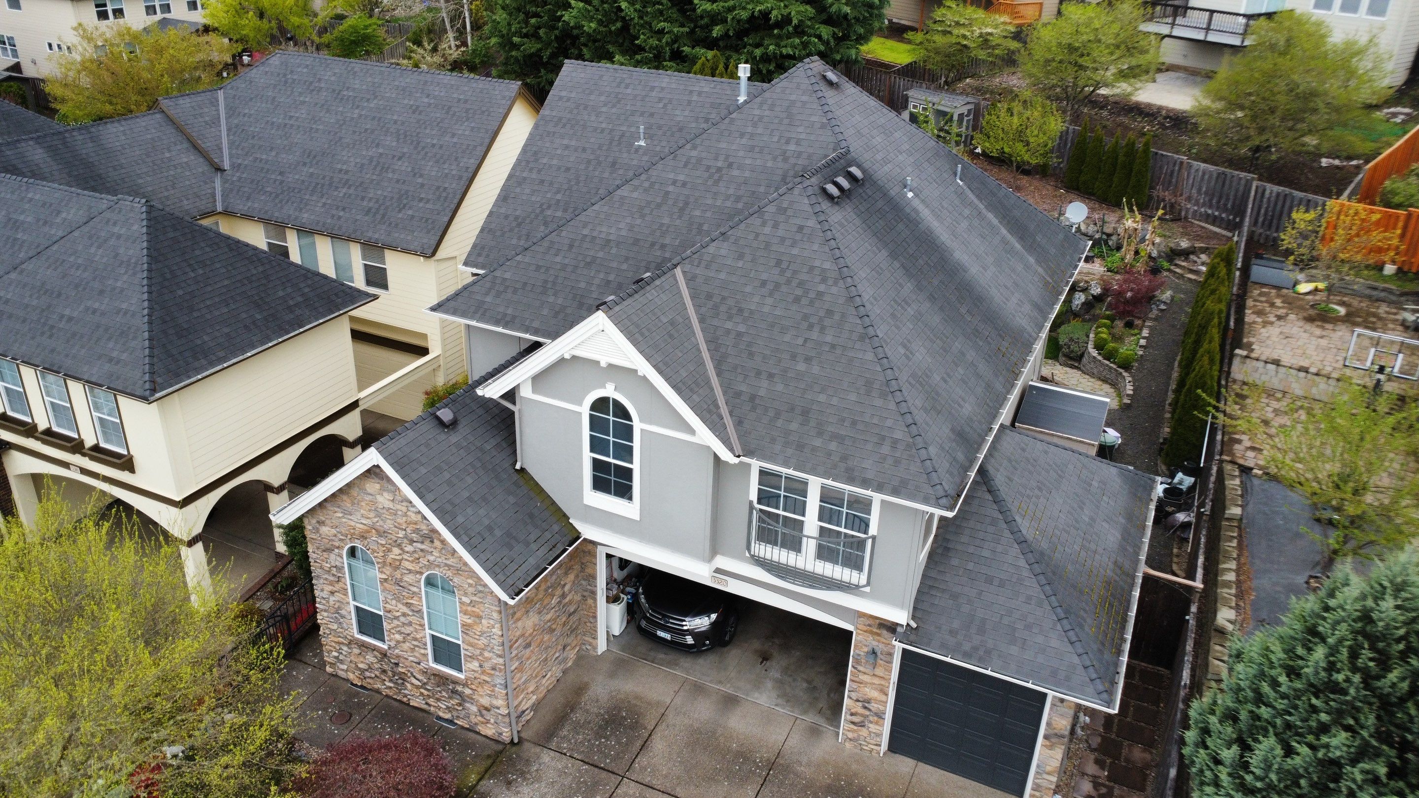 IKO Dynasty Granite Black by Orezona Building & Roofing Company, Inc.