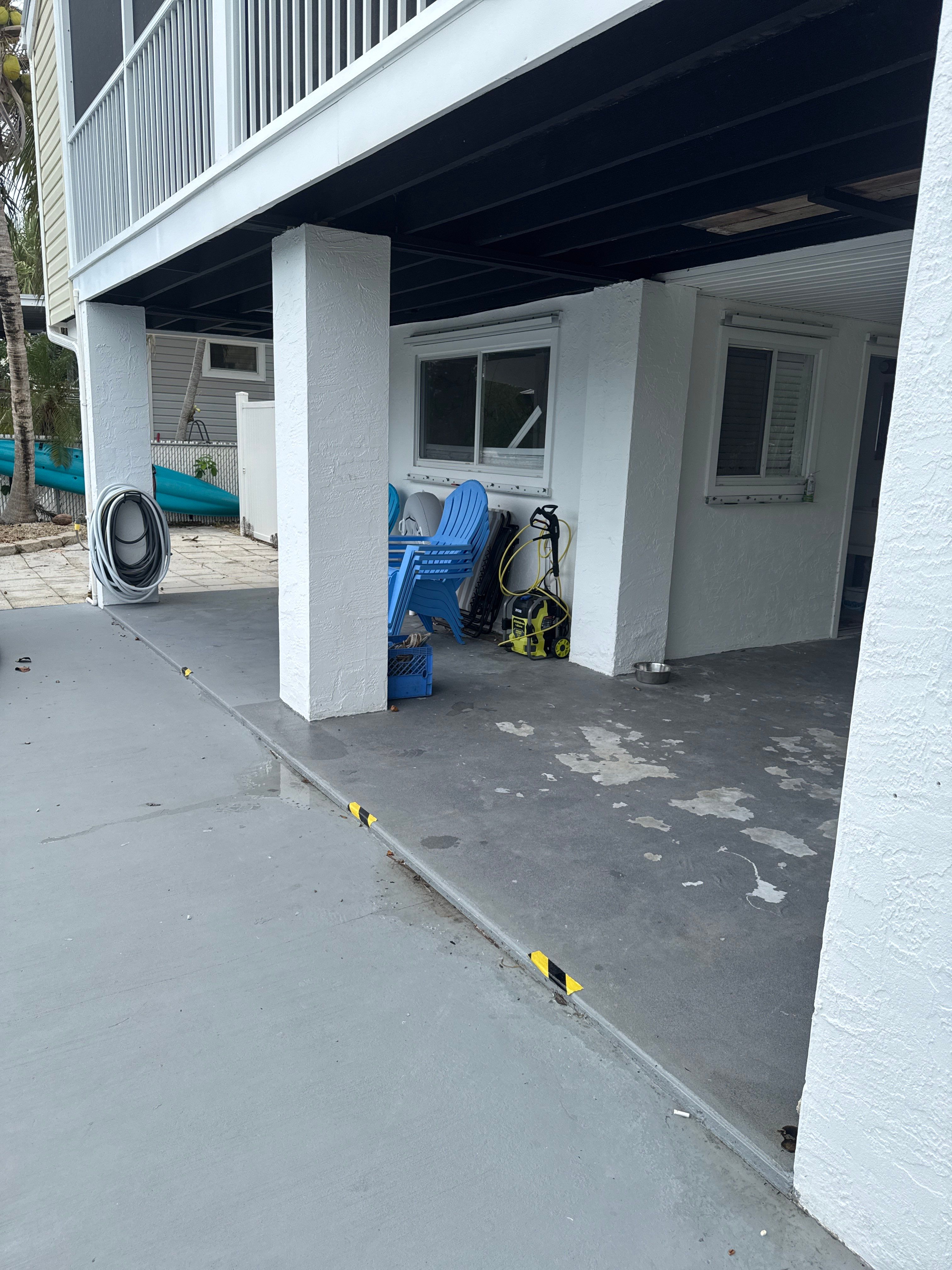 “Tidal Wave” Carport in Big Pine Key, FL by Tropical Epoxy Coatings & Creations LLC