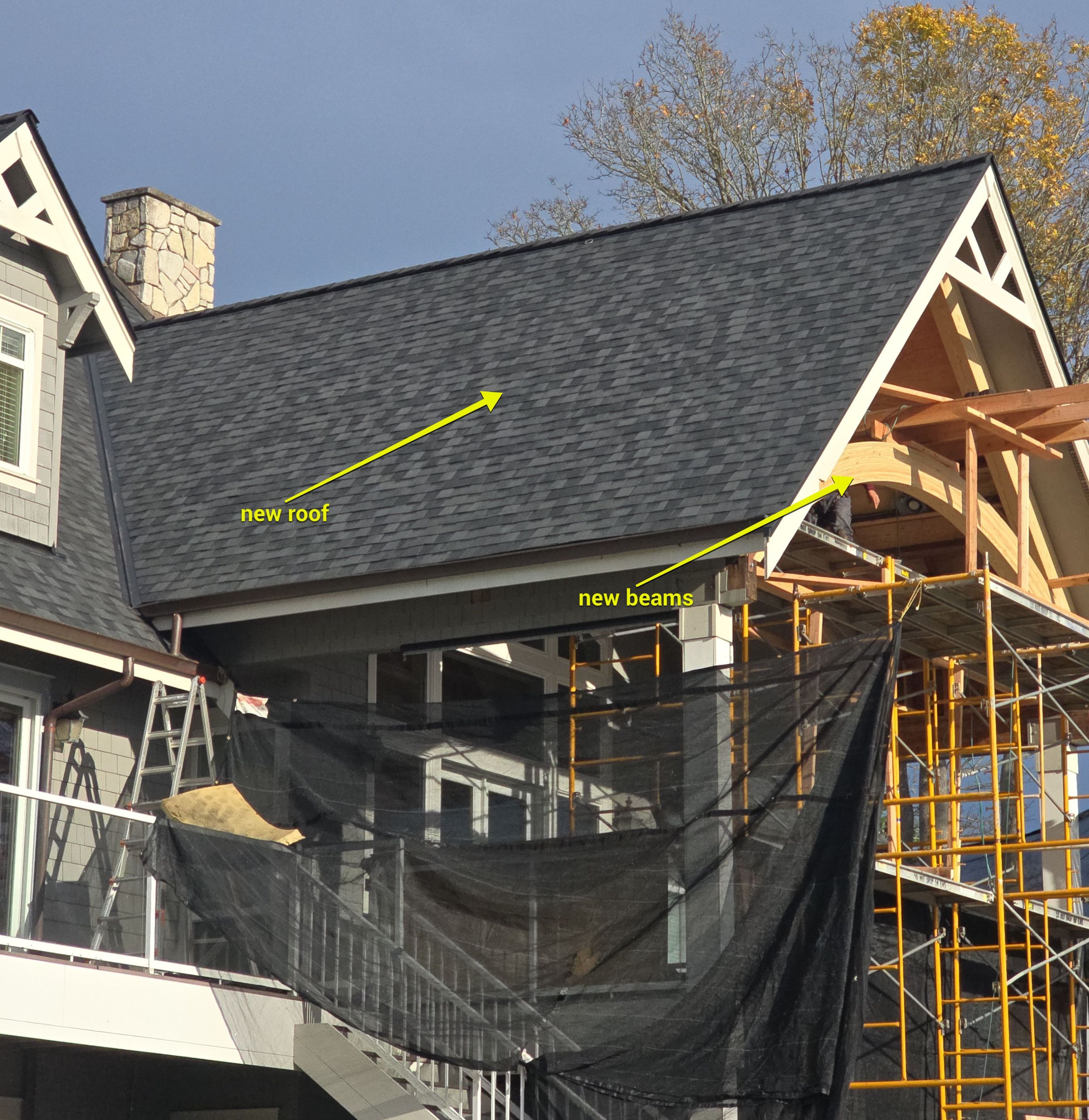 Rotten Glulam Beams Nearly Collapsed by RoofSmart