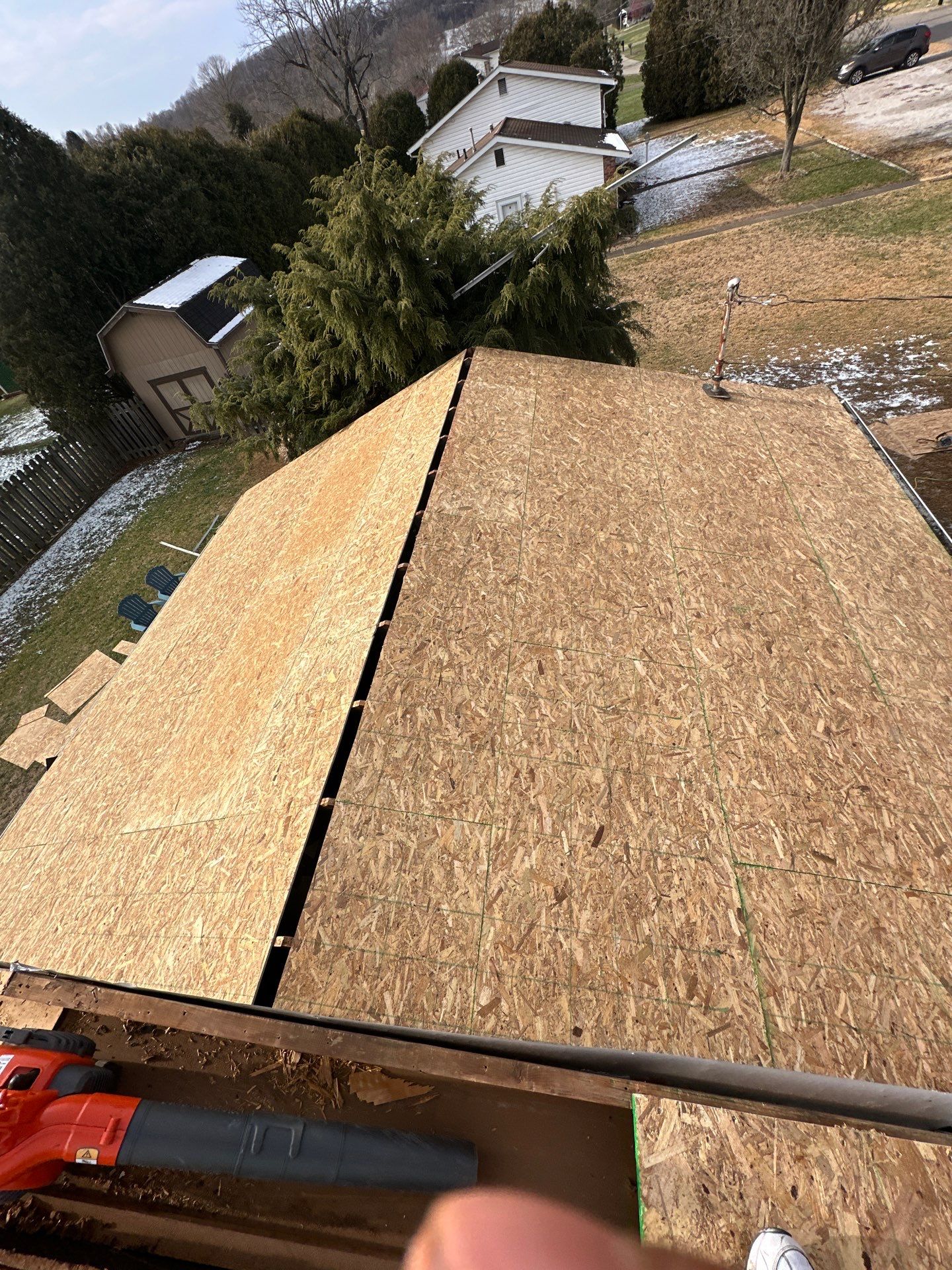 Residential Roofing Installation using GAF Timberline HDZ Charcoal by Rainstoppers Roofing