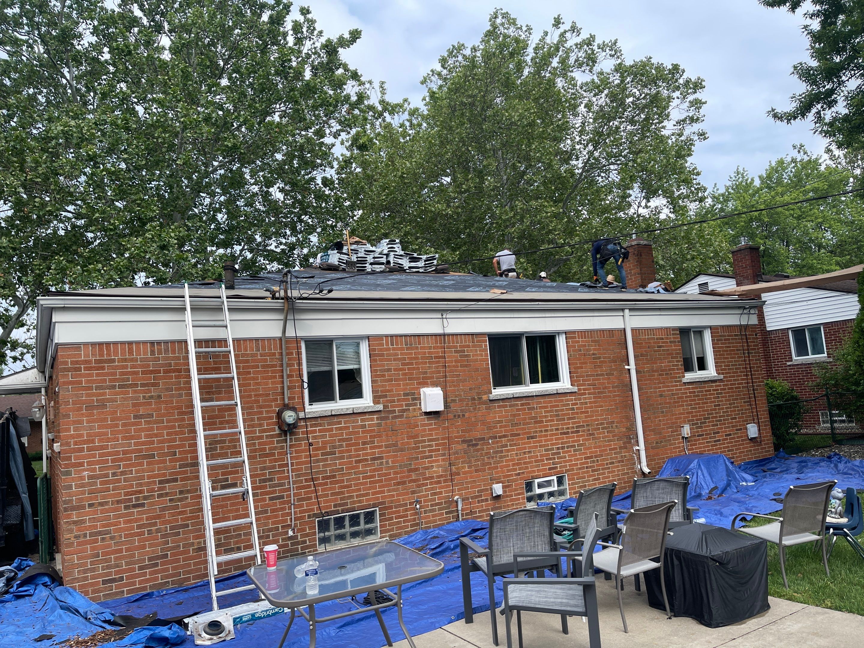 Residential Roofing Installation using IKO Dual Brown by JNR Roofing LLC