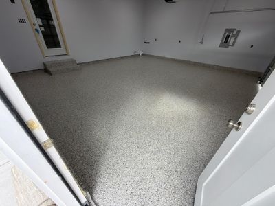 Epoxy Flake Floor Installation - Norton Shores Michigan