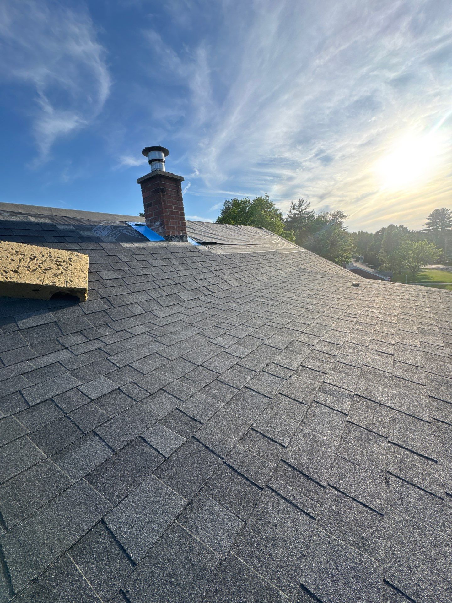 Solar Removal, Reinstall & Full Roof Replacement in Wilbraham, MA – Owens Corning Duration, Onyx Black by JOHNNYS PRO