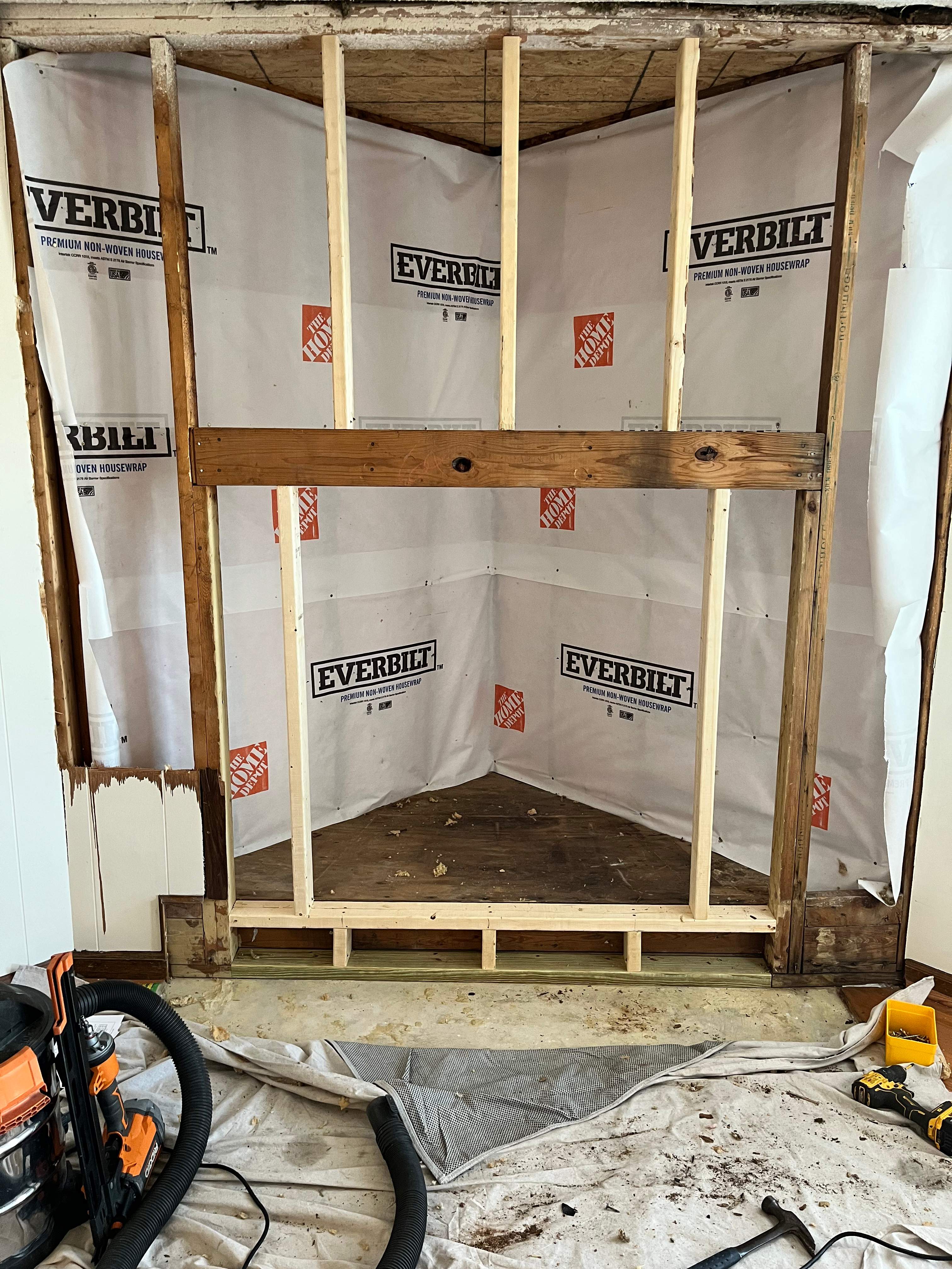 Wood Fireplace Installed in Virginia Beach by Premier Chimney and Roofing