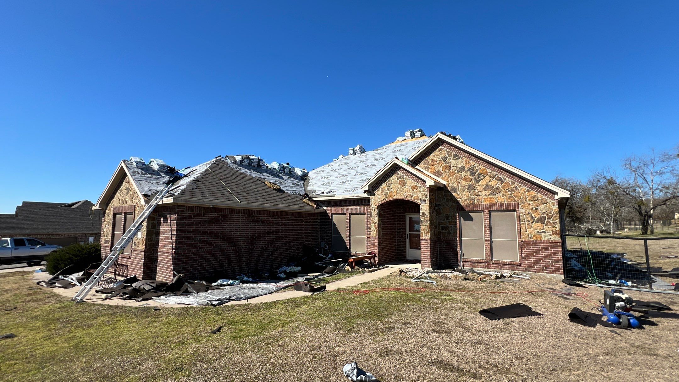 Residential Roofing Installation using Malarkey Vista AR by Harvey Roofing & Construction