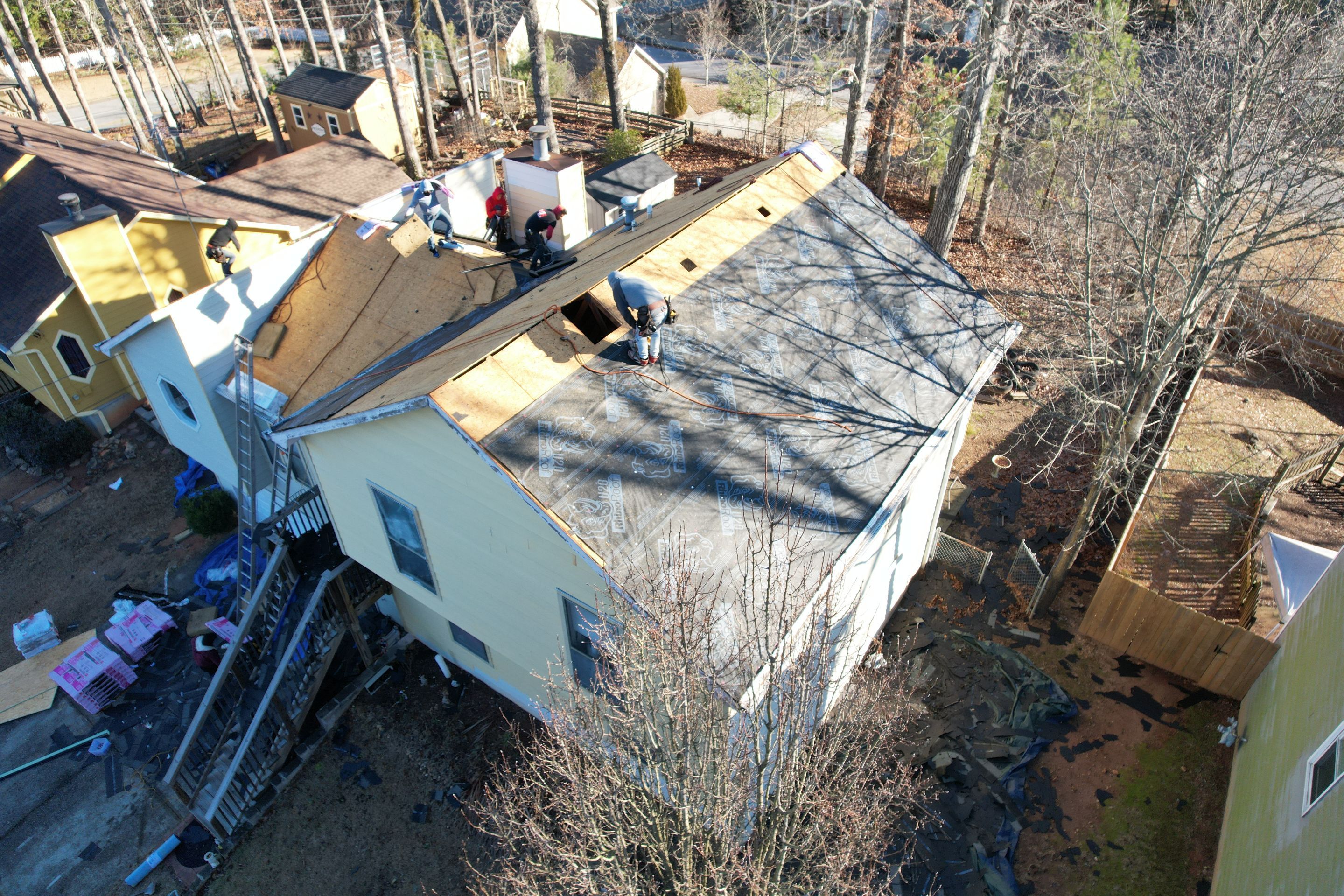 Residential Roofing Installation using Owens Corning by Inspector Roofing and Restoration