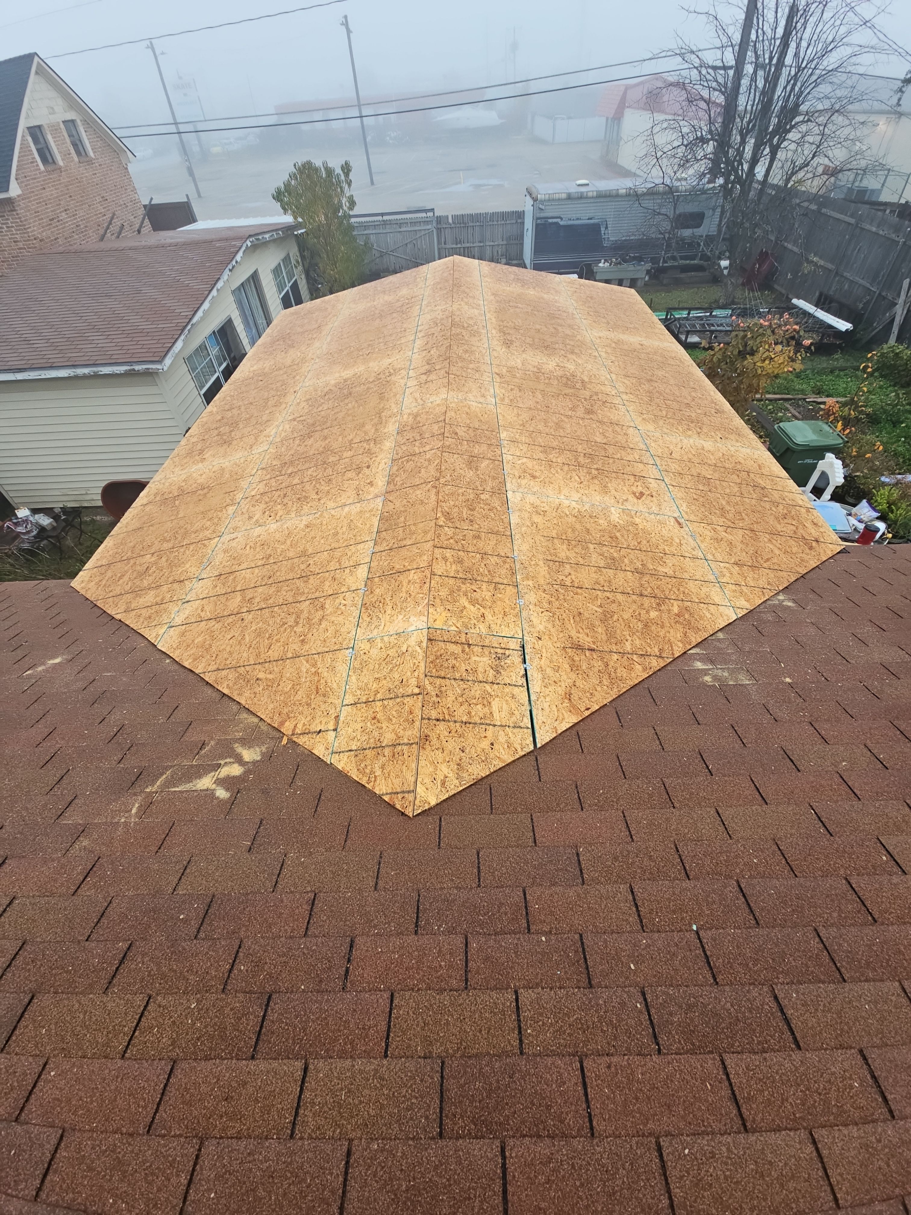 Complete Exterior Renovation: Roof, Custom Porches & Concrete Patio in Garland, TX by road roofing llc