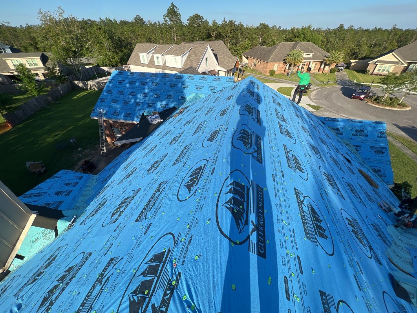 Residential Roofing Installation using Roof Replacement by American Roofing & Construction LLC