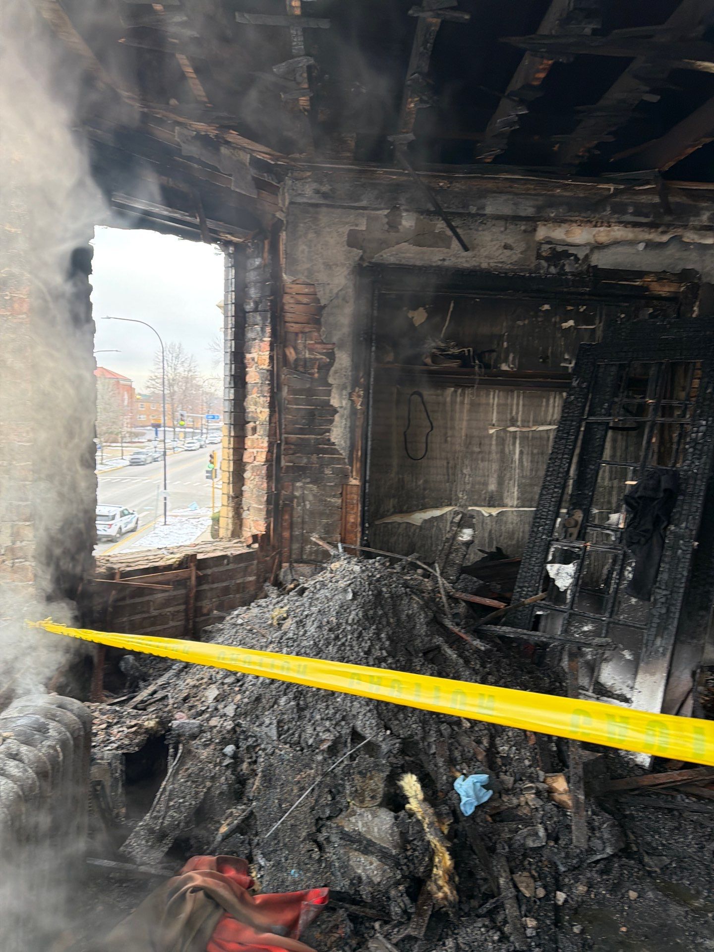 Fire Board-Up  by Compass Restoration inc. / Board-up tech