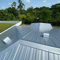 26ga 5V Crimp Mill Finish by Total Roofing System The Metal Roof Experts