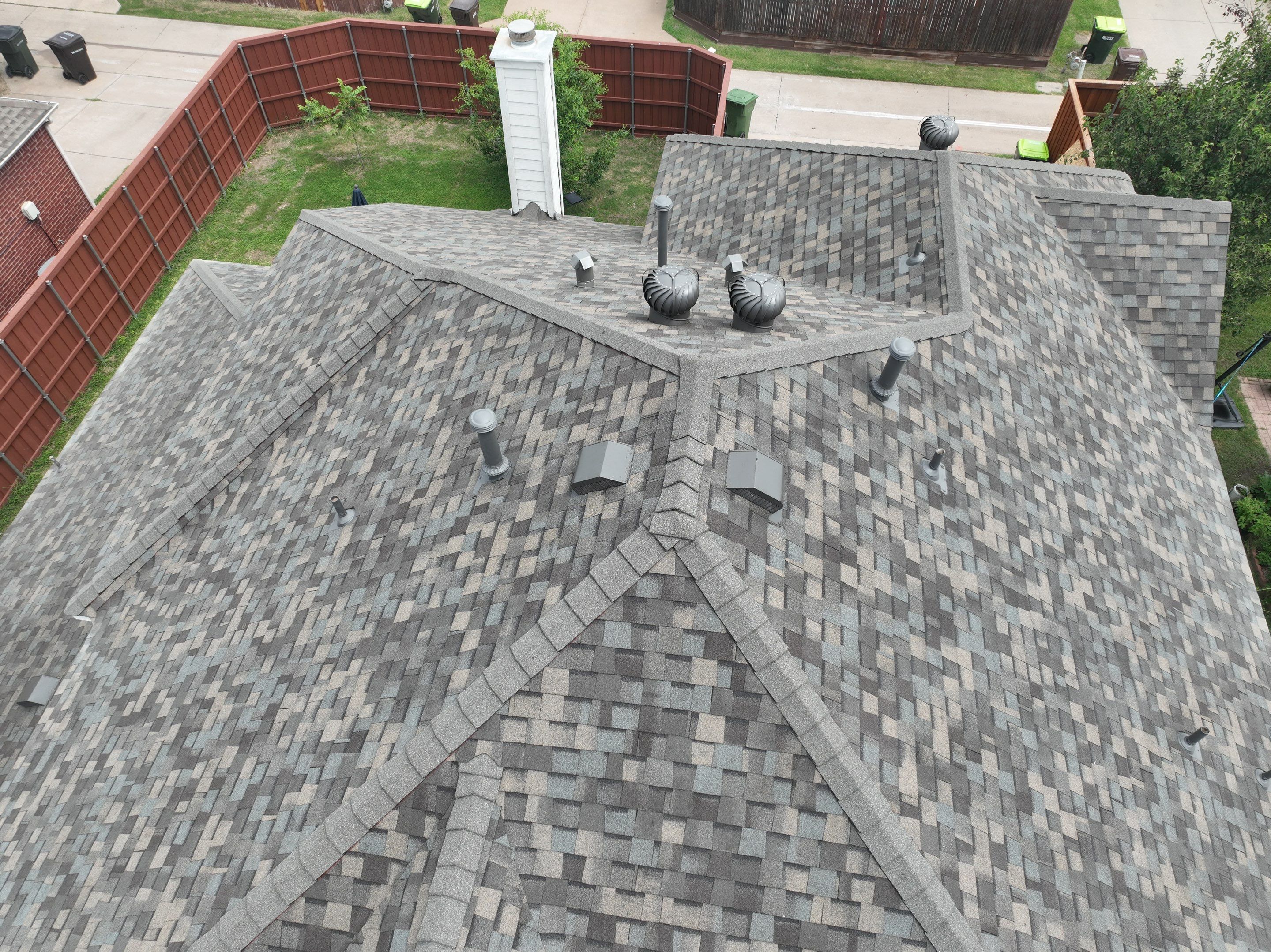 Residential Roofing Installation using CertainTeed Landmark MaxDef Weathered Wood by OneSource Roofing and Restoration