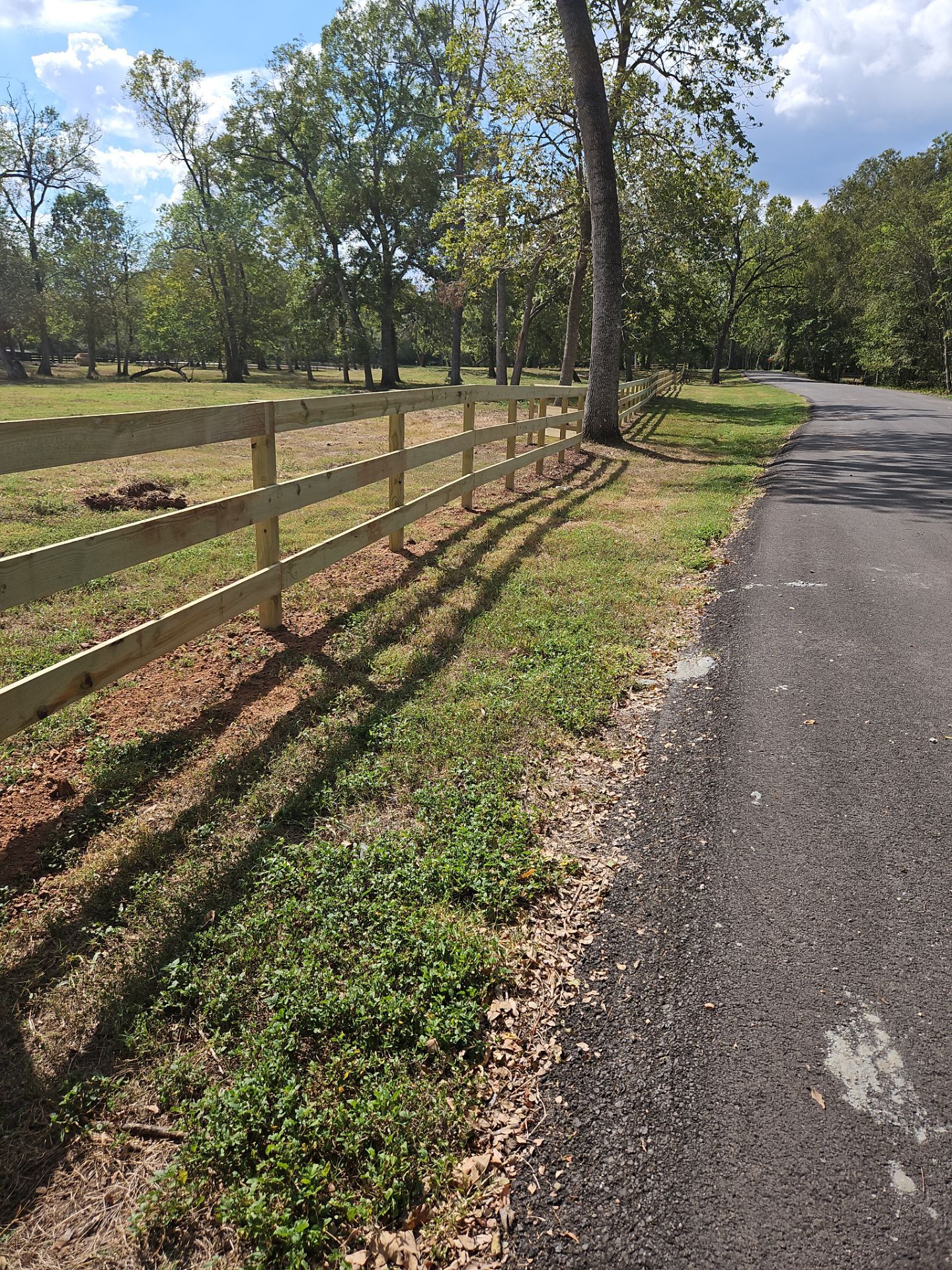 Ranch Style fence Plus Iron installation by Tim's Fences