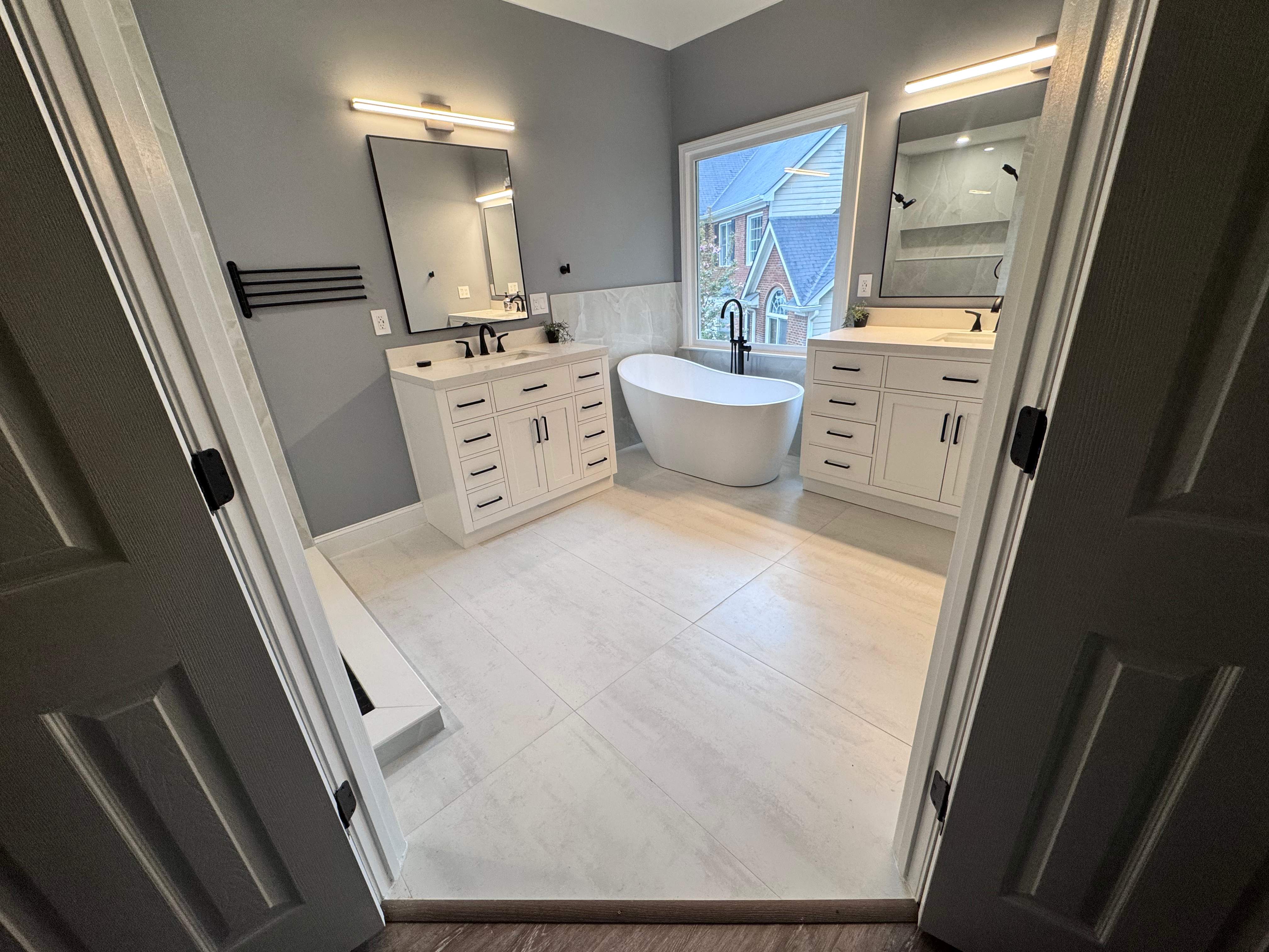 Master bathroom renovation by Prudencio