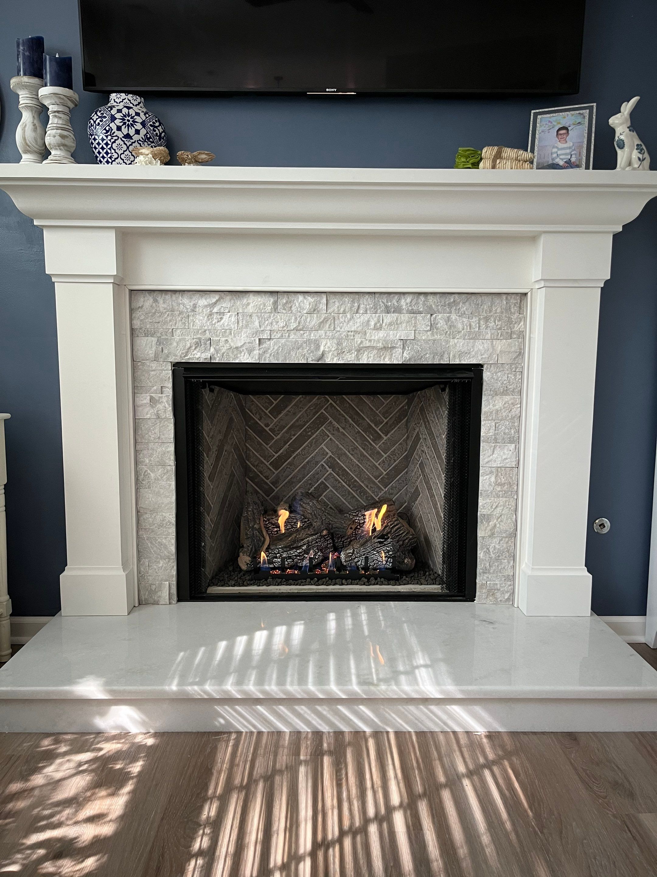 Gas Fireplace Installation in Chesapeake by Premier Chimney and Roofing