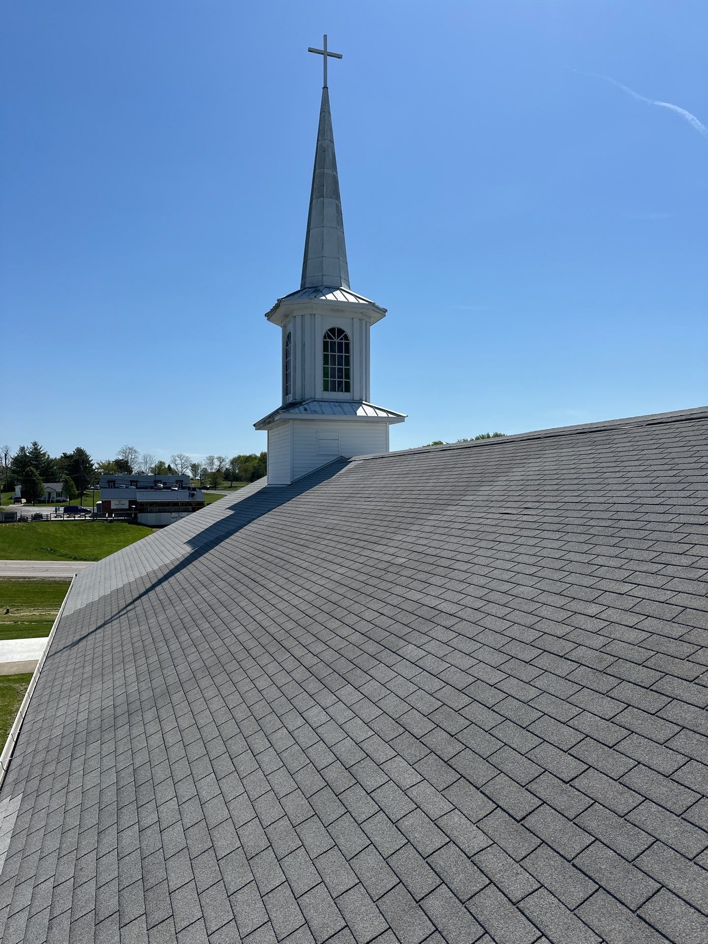 Commercial Roofing Installation using Performance Shingles by Mr. Roofer