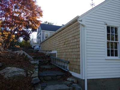 Gutter Installation using 6" Half Round Aluminum Gutter in Hingham, MA